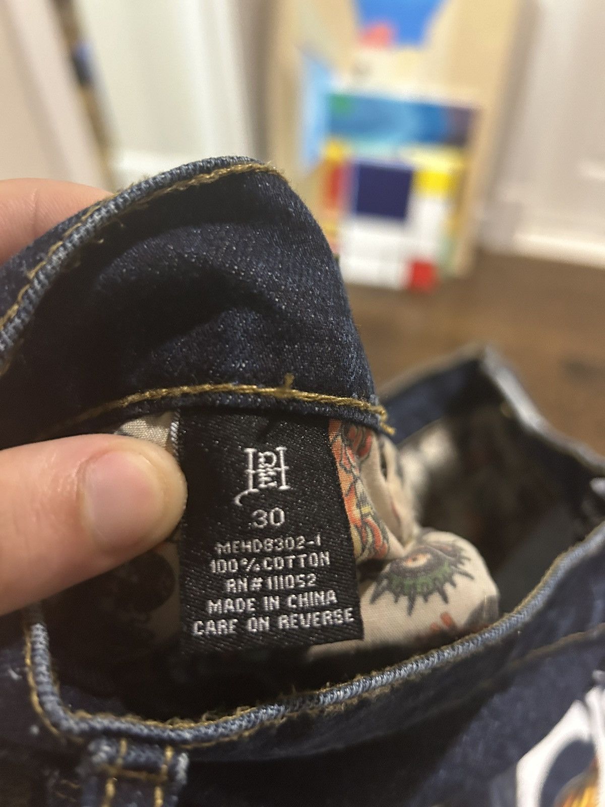 Ed Hardy Y2K Ed Hardy Tiger Jeans Size US 30 / EU 46 - 6 Thumbnail
