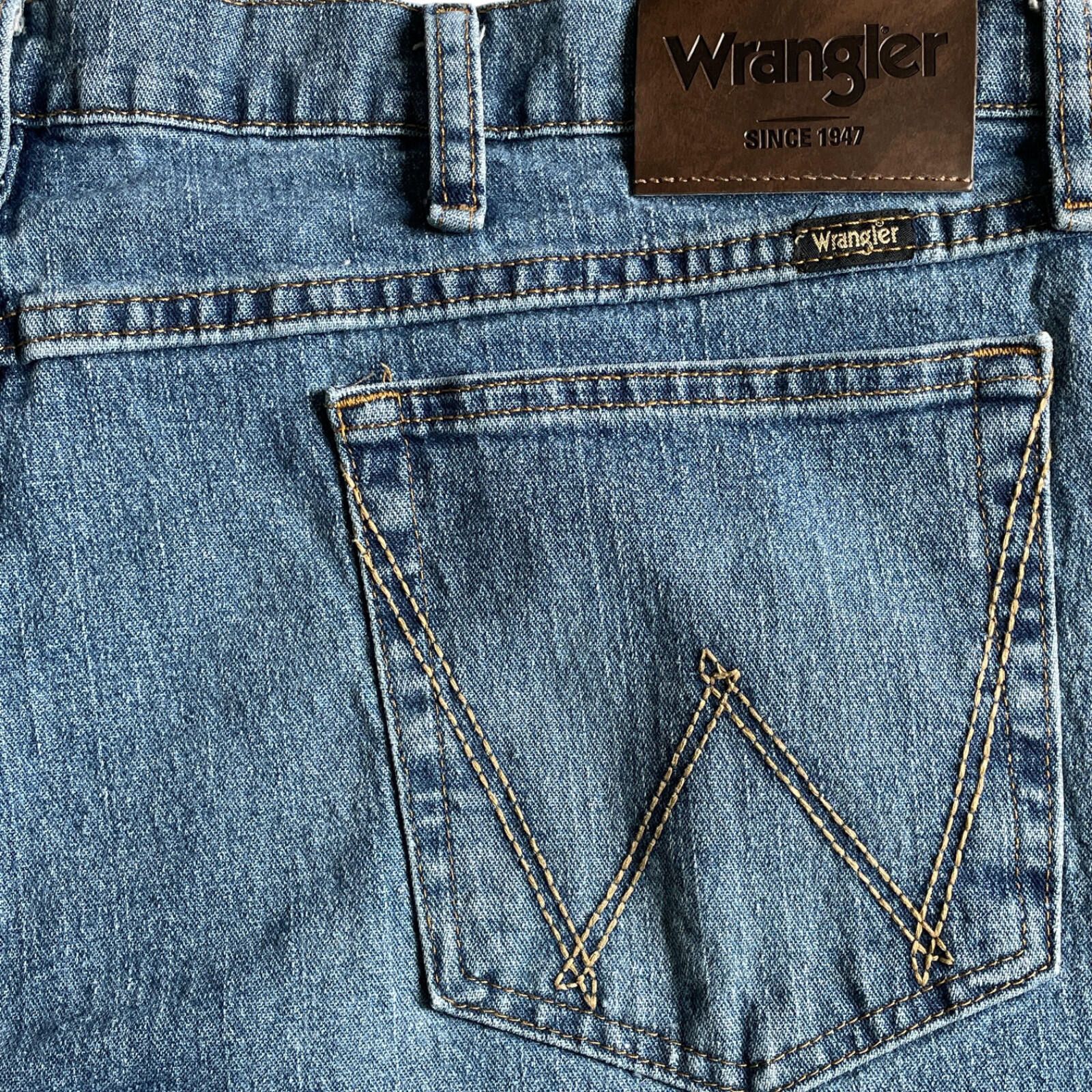 Wrangler Wrangler Relaxed Boot Jeans Mens 40x30 Blue Denim Pants Size US 40 / EU 56 - 5 Thumbnail