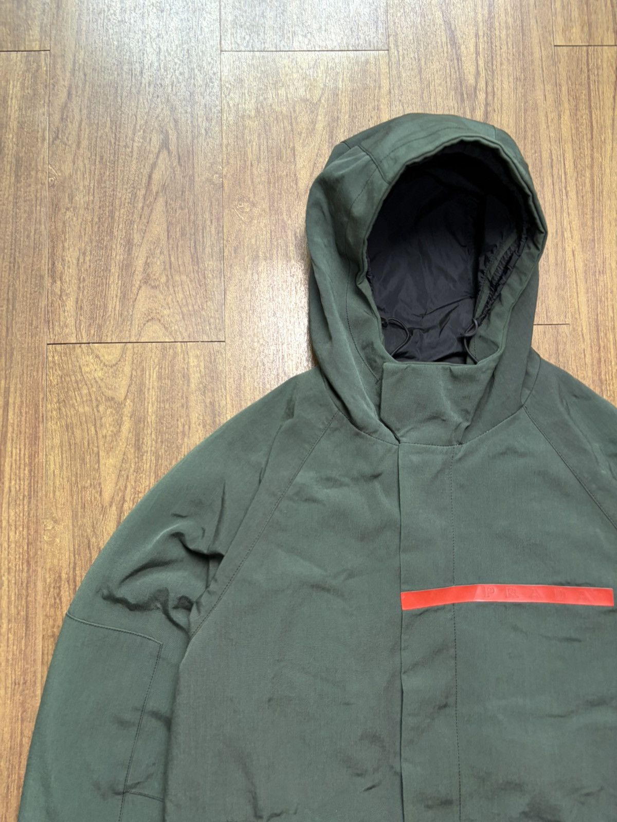 Prada FW00 Prada Sport Big Logo Nylon Padded Ski Coat Jacket Size US M / EU 48-50 / 2 - 4 Thumbnail