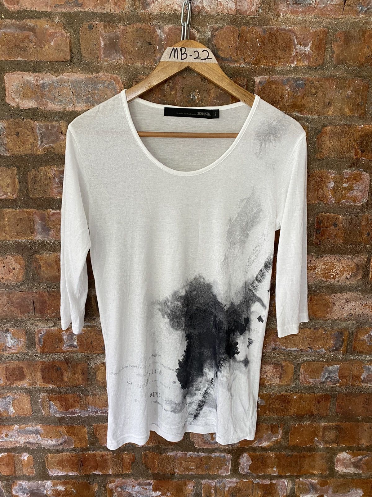 Schlussel 2000s Poem and abstract shirt Size US M / EU 48-50 / 2 - 2 Thumbnail