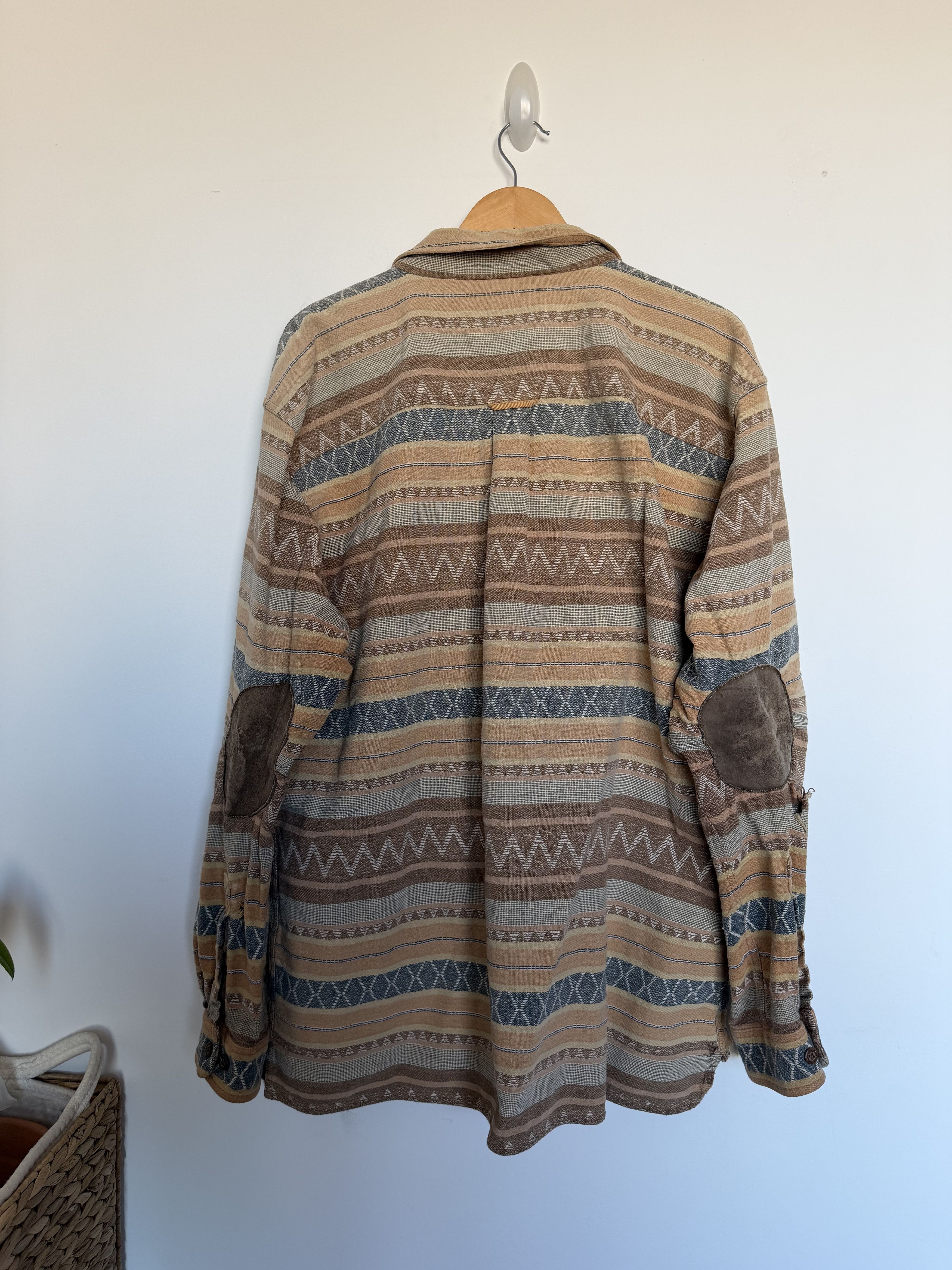 The Territory Ahead Vintage Southwestern Jacquard Shirt Jacket XL Distressed Size US XL / EU 56 / 4 - 4 Thumbnail