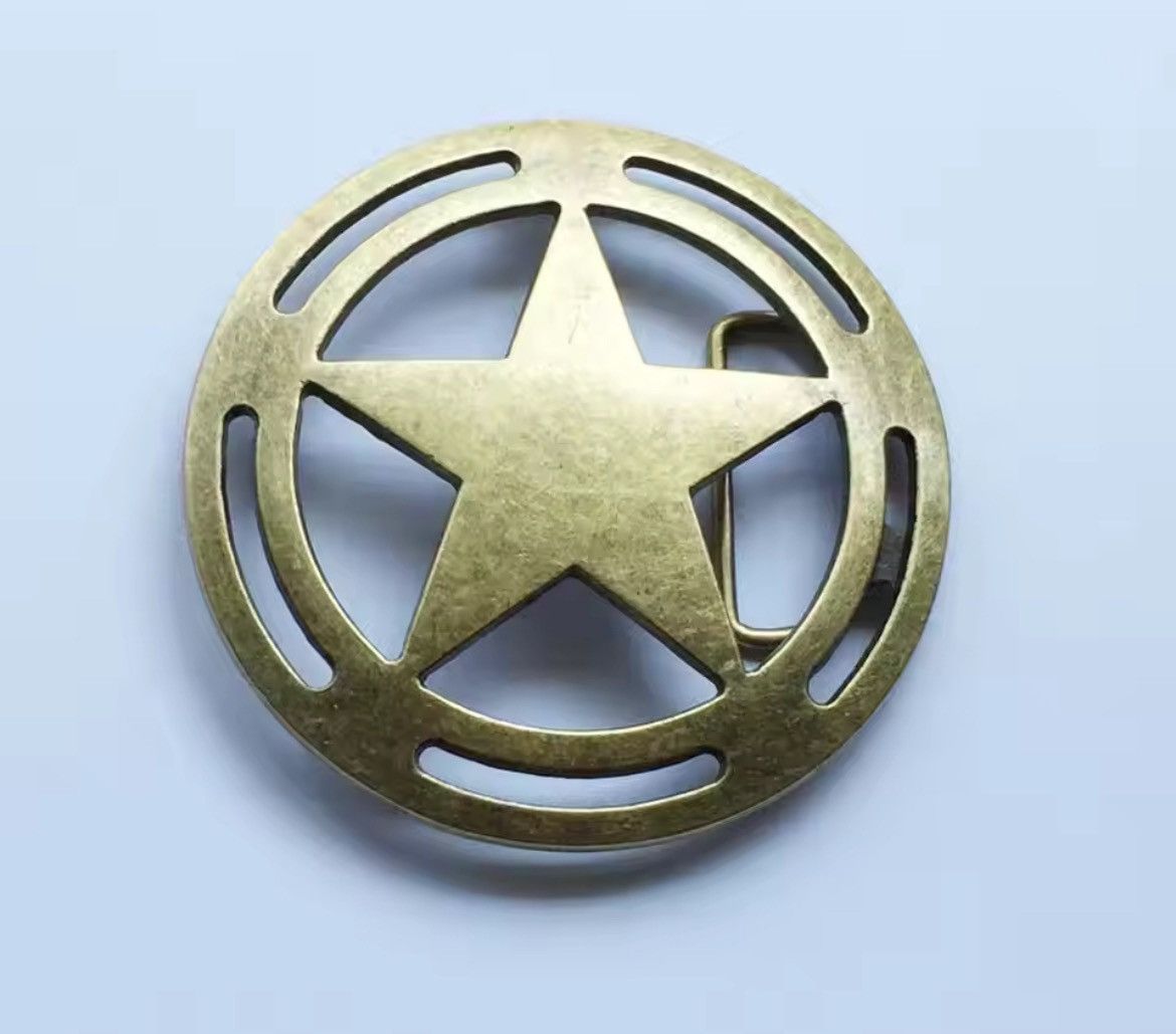 Other Bronze Star Metal Belt Buckle (No Belt) Size ONE SIZE - 1 Thumbnail