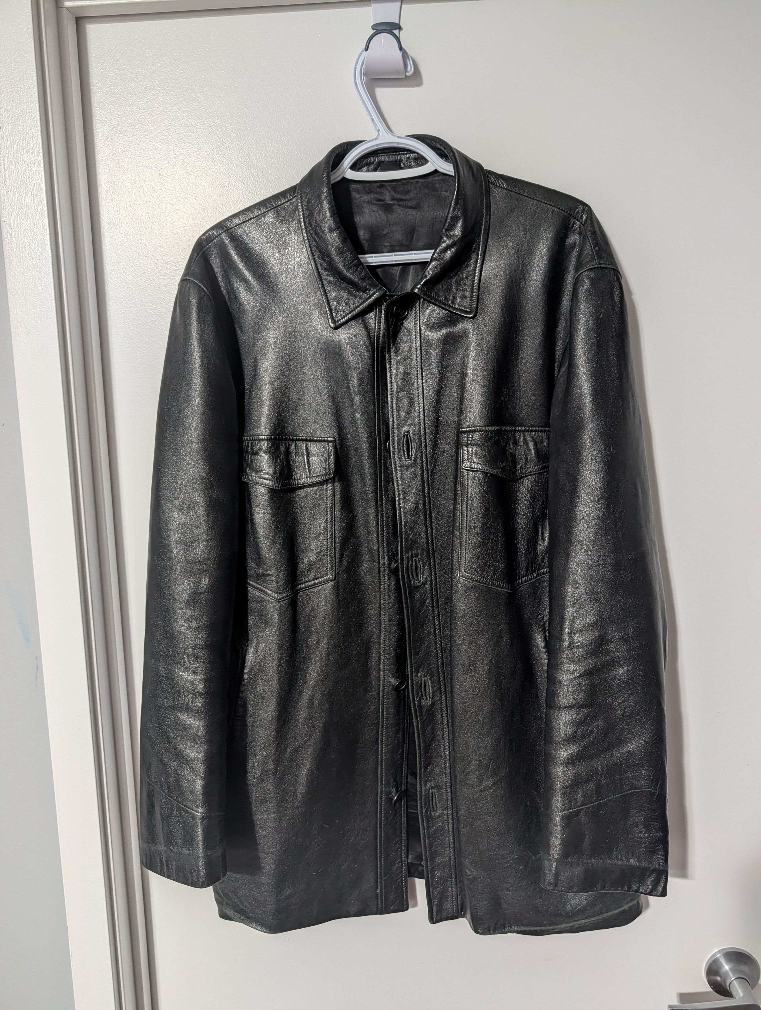 ジャケット・アウター HELMUT LANG archive leather jacket Helmut Lang // Black Leather Shearling Jacket – VSP Consignment