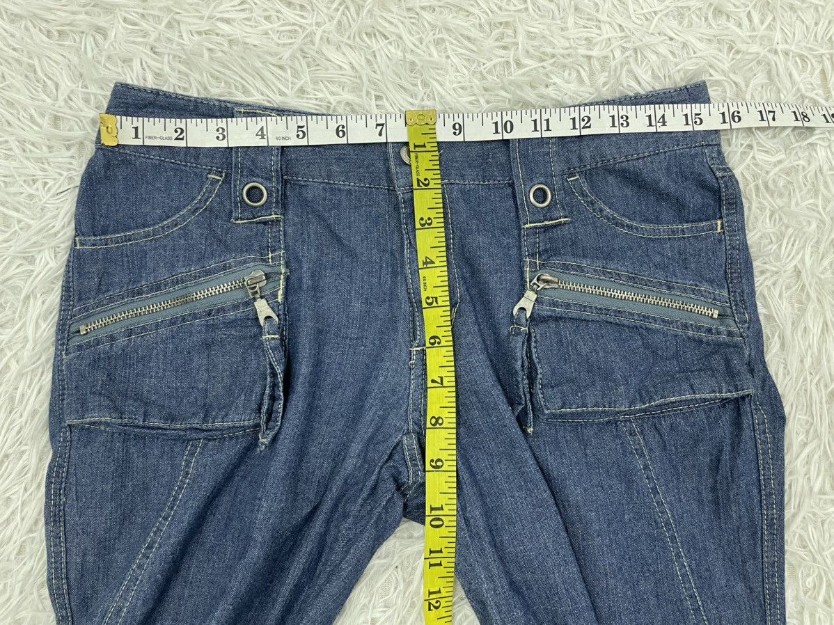 Japanese Brand Flare Jeans Pant Cargo Pockets Size 31" - 6 Thumbnail