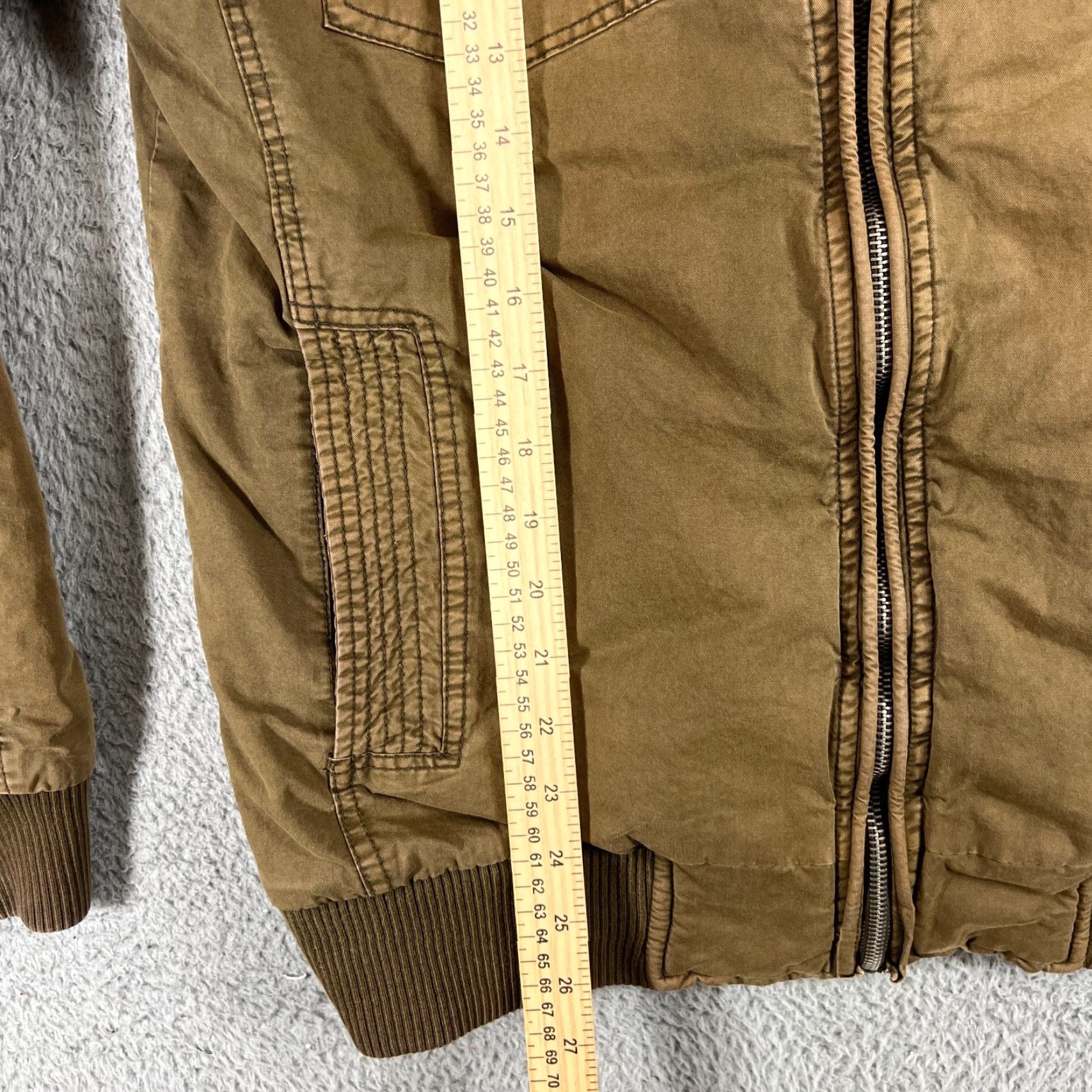Vintage VINTAGE BKE Jacket Tan Khaki Sherpa Fur Lined Jacket Men's S Size US S / EU 44-46 / 1 - 5 Thumbnail