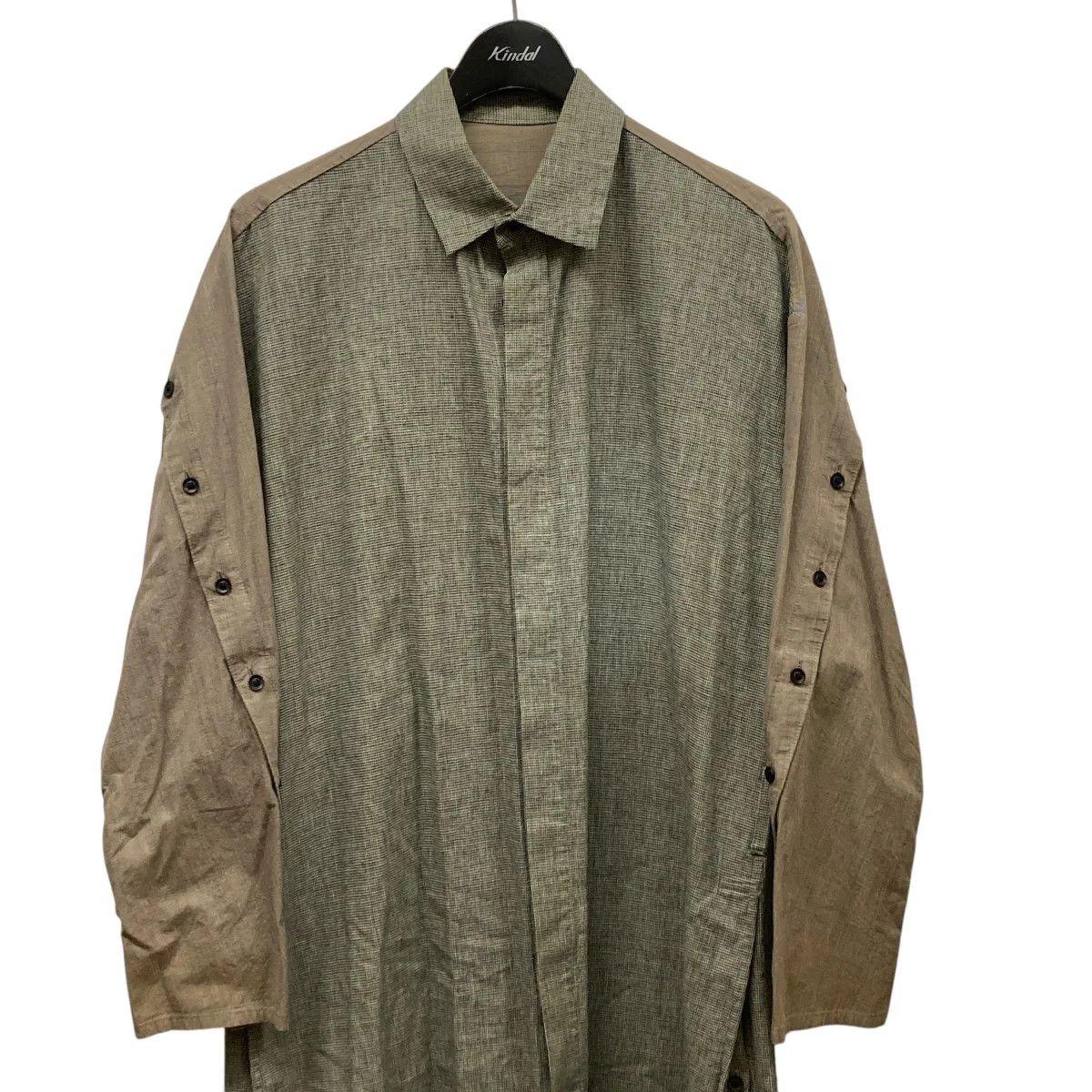 Yohji Yamamoto B Yohji Yamamoto Check switching long shirt Size US S / EU 44-46 / 1 - 3 Thumbnail