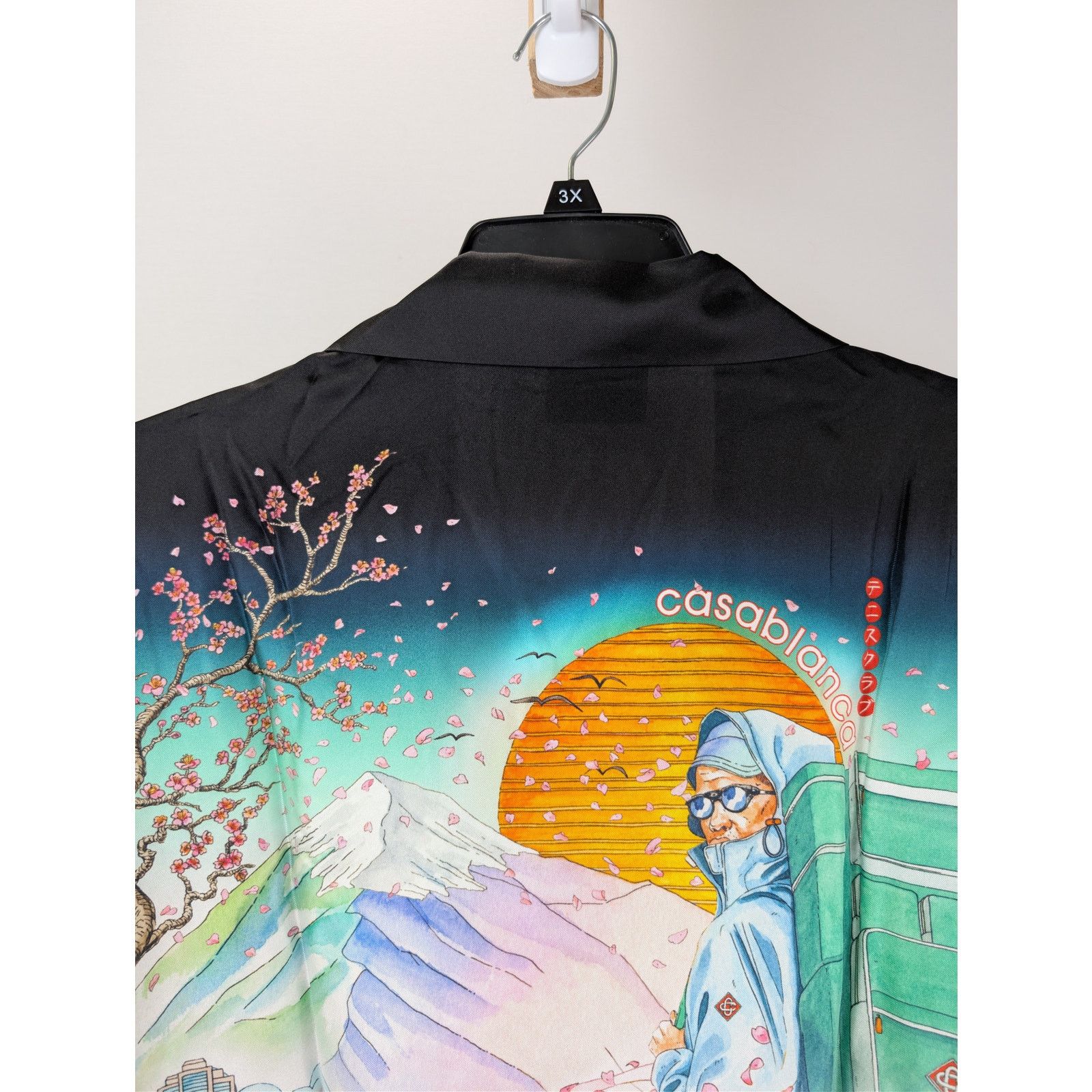 Casablanca o1rshd1 Silk Twill Cuban Collar Long Sleeve Shirt in Flowers Size US S / EU 44-46 / 1 - 15 Thumbnail