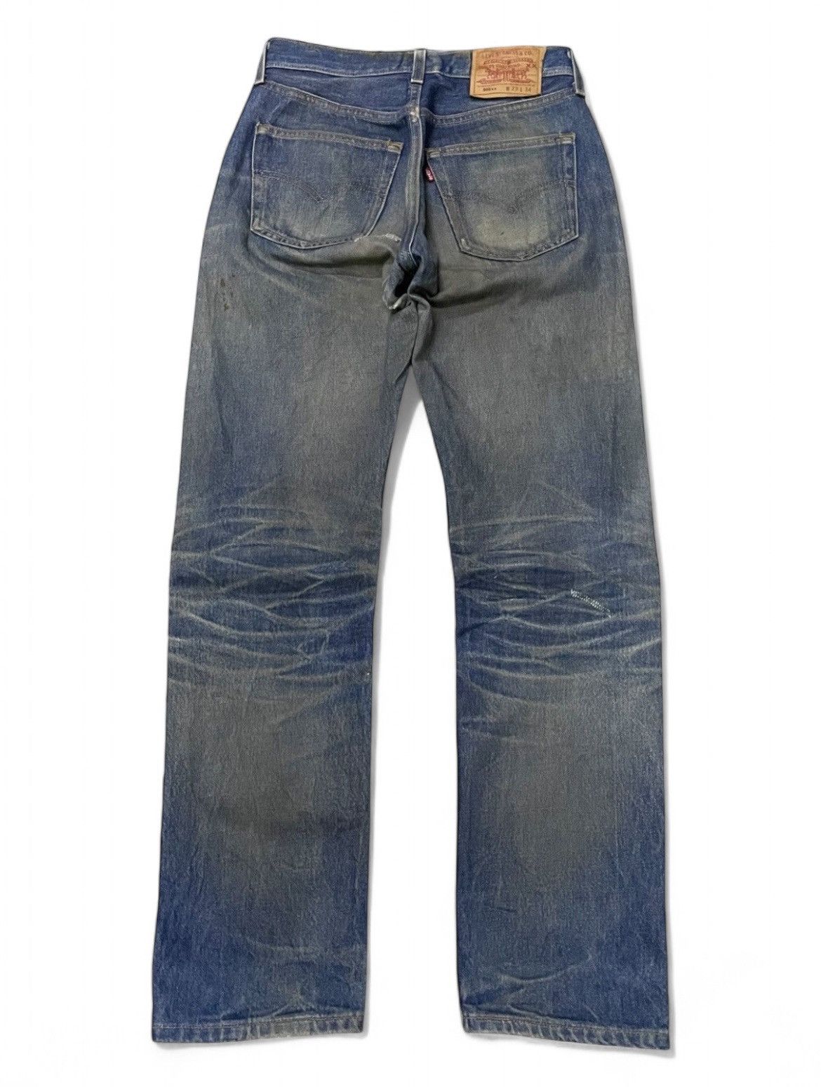 LVC × Levi's × Vintage Vintage Levis 501 Mud Wash Aging Honeycomb Distressed Jeans Size US 29 - 2 Thumbnail