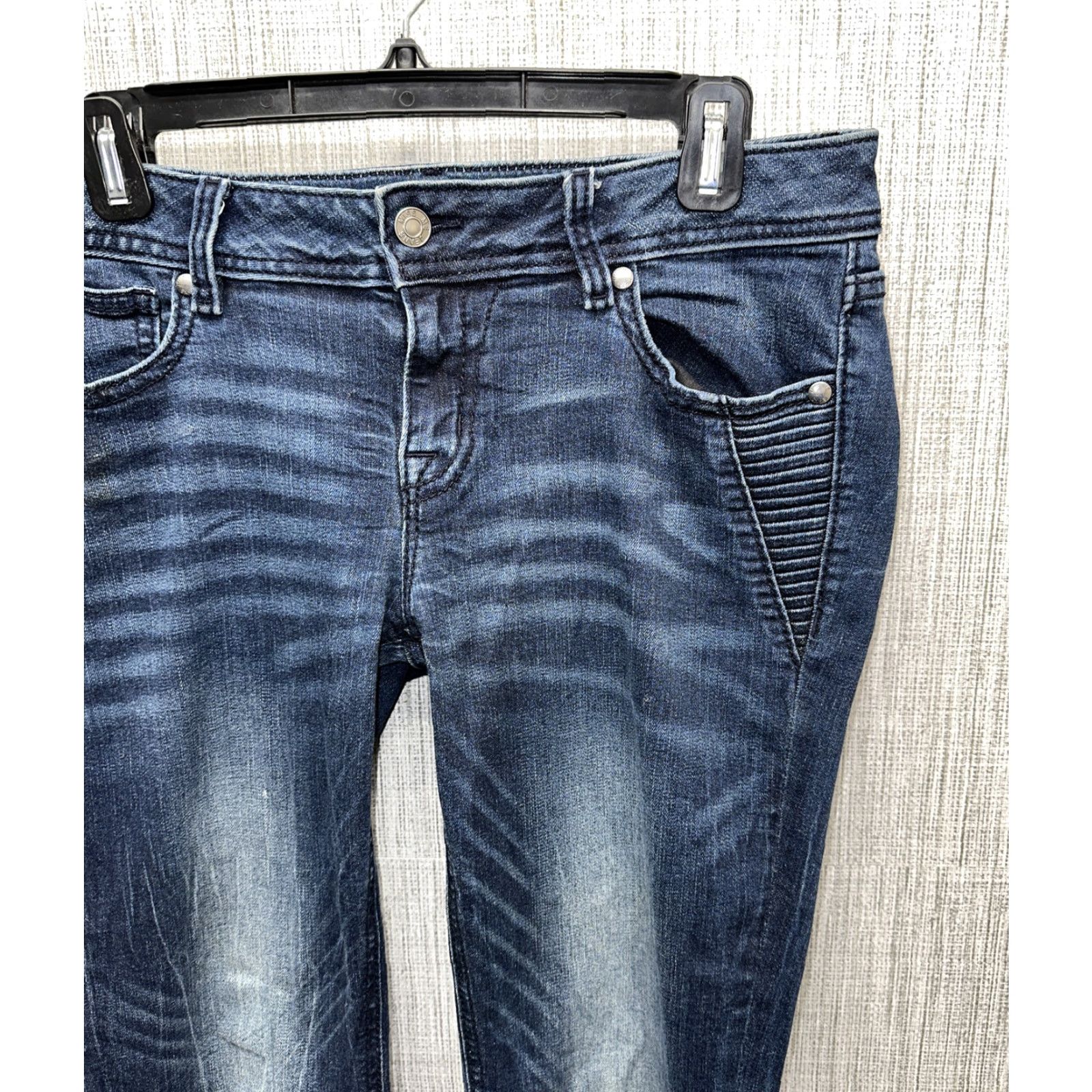 Miss Me Miss Me Womens Blue Signature Skinny Denim Jeans Size 29 X 25.5 Jeans Women Blue Skinny 29 25.5 Signature Size 29" - 3 Thumbnail