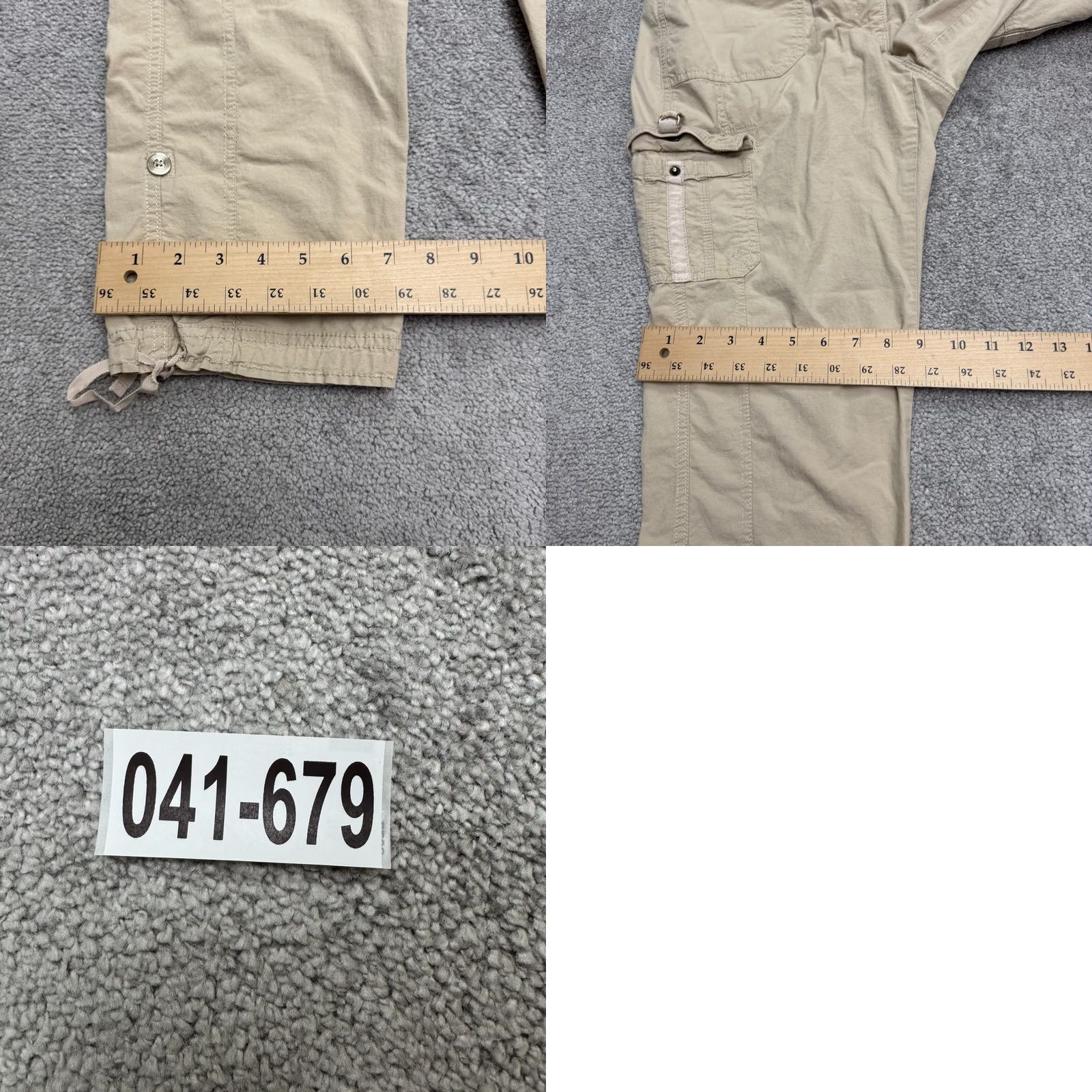 White House Black Market White House Black Market Cargo Cropped Pants Womens 10 Khaki Brown Capri Casual Linen Wide Leg? Size 32" / US 10 / IT 46 - 10 Thumbnail