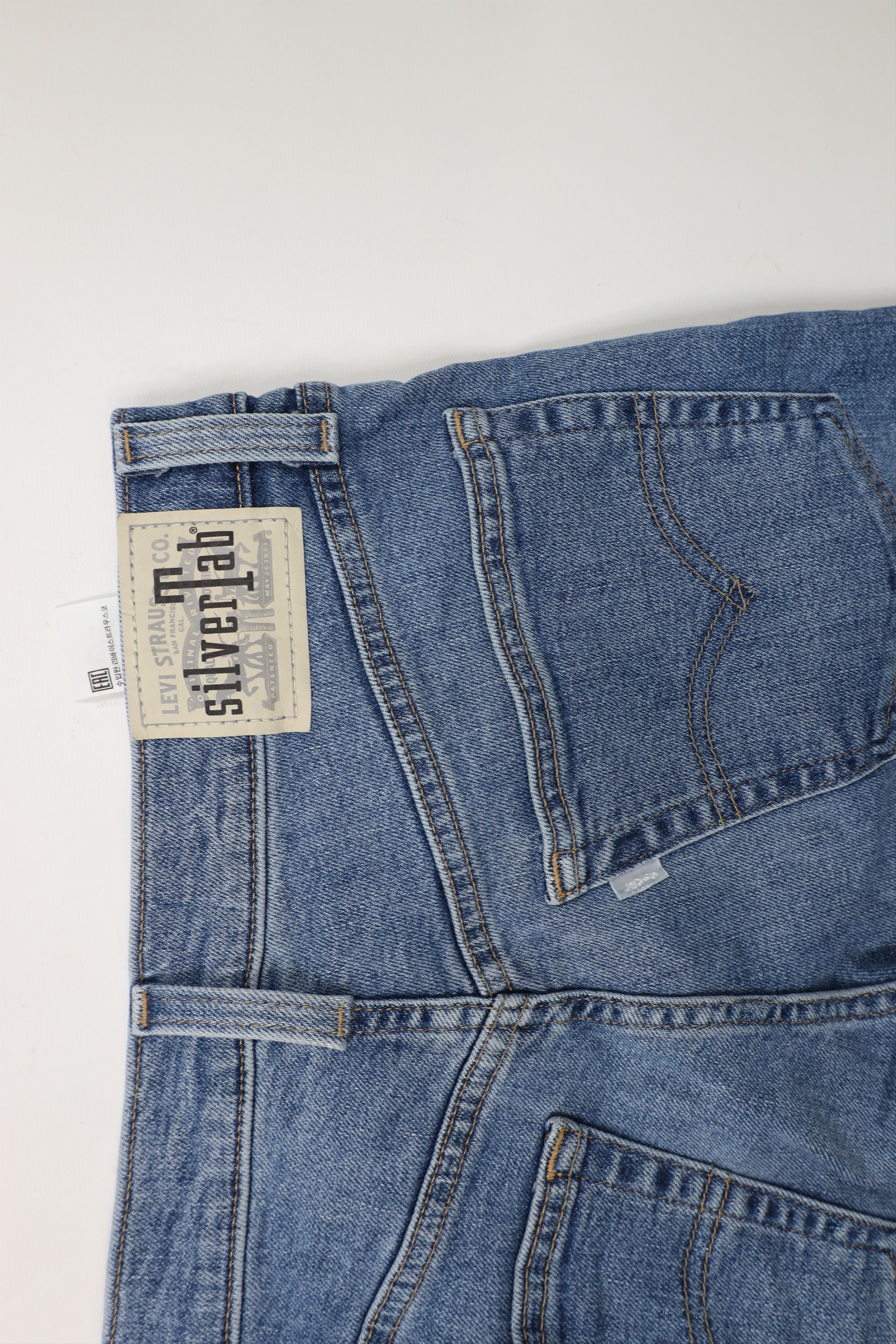 Levi's × Vintage Vintage Y2K Levis SilverTab Relaxed Fit Mom Jeans Blue Size 29" - 12 Thumbnail