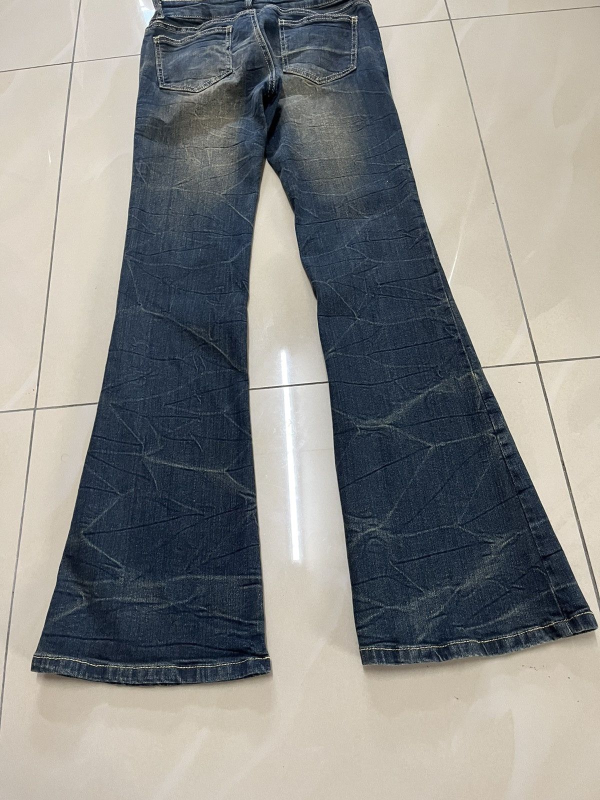 Hysteric Glamour Flare Jeans Japanese mud rusty thunder skinny low rise Size US 27 - 7 Thumbnail