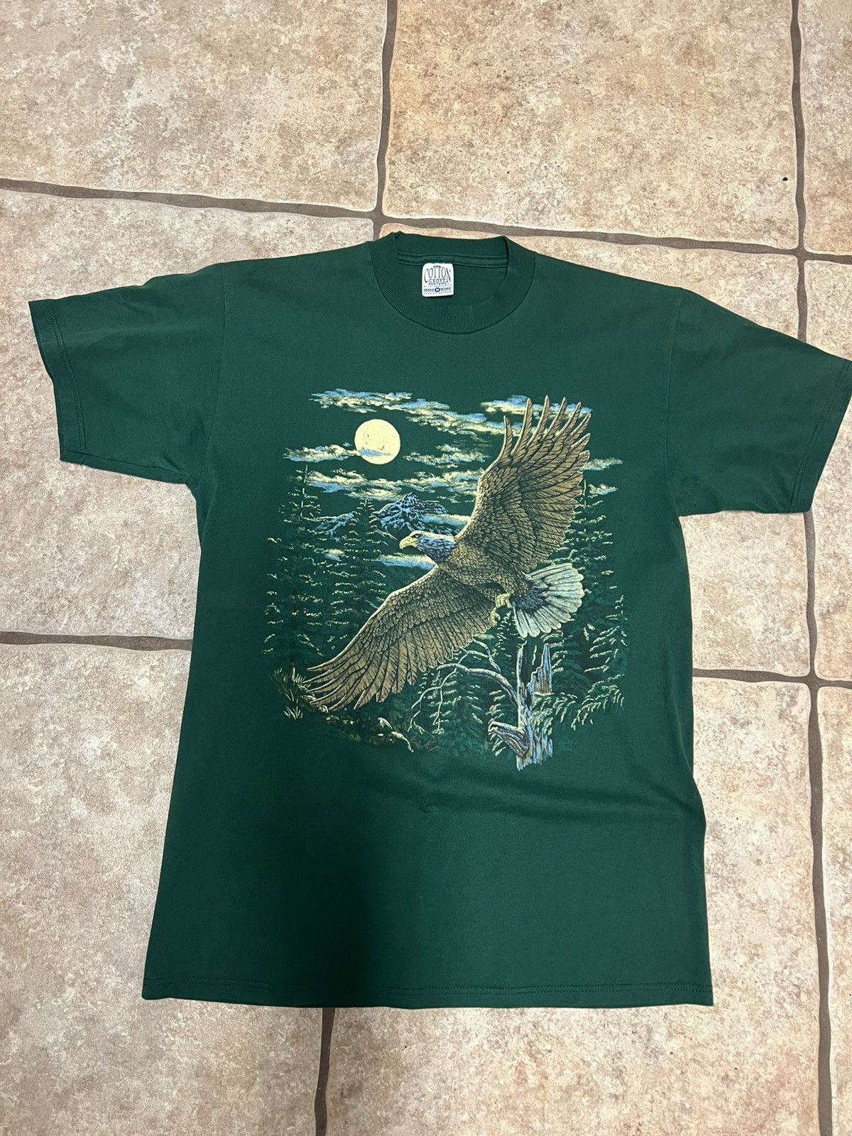 Vintage Vintage USA made cotton grove eagle t shitt Size US M / EU 48-50 / 2 - 2 Thumbnail