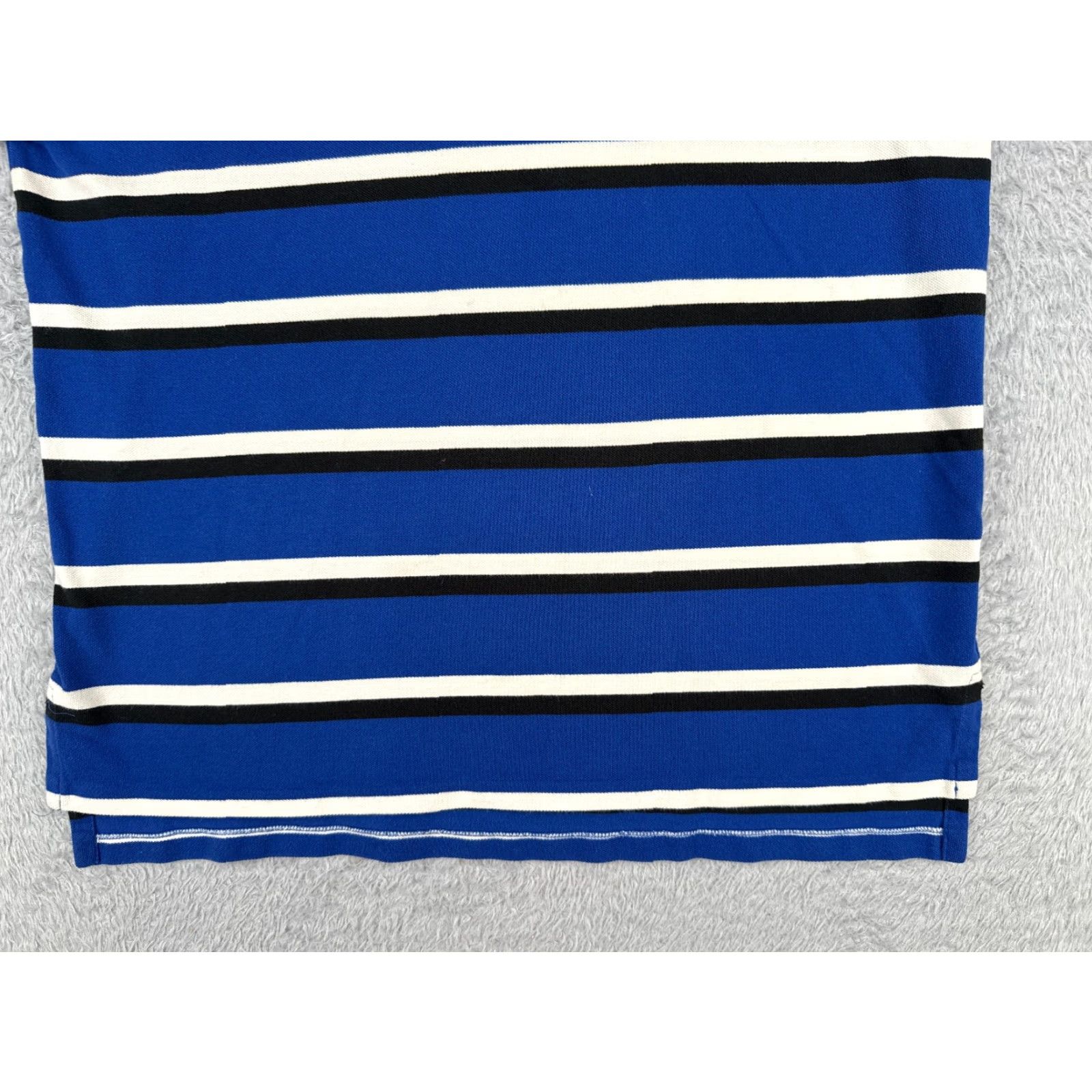 Ralph Lauren VINTAGE Ralph Lauren Polo Shirt Mens XL Blue Stripe Cotton Custom Fit Size US XL / EU 56 / 4 - 5 Thumbnail