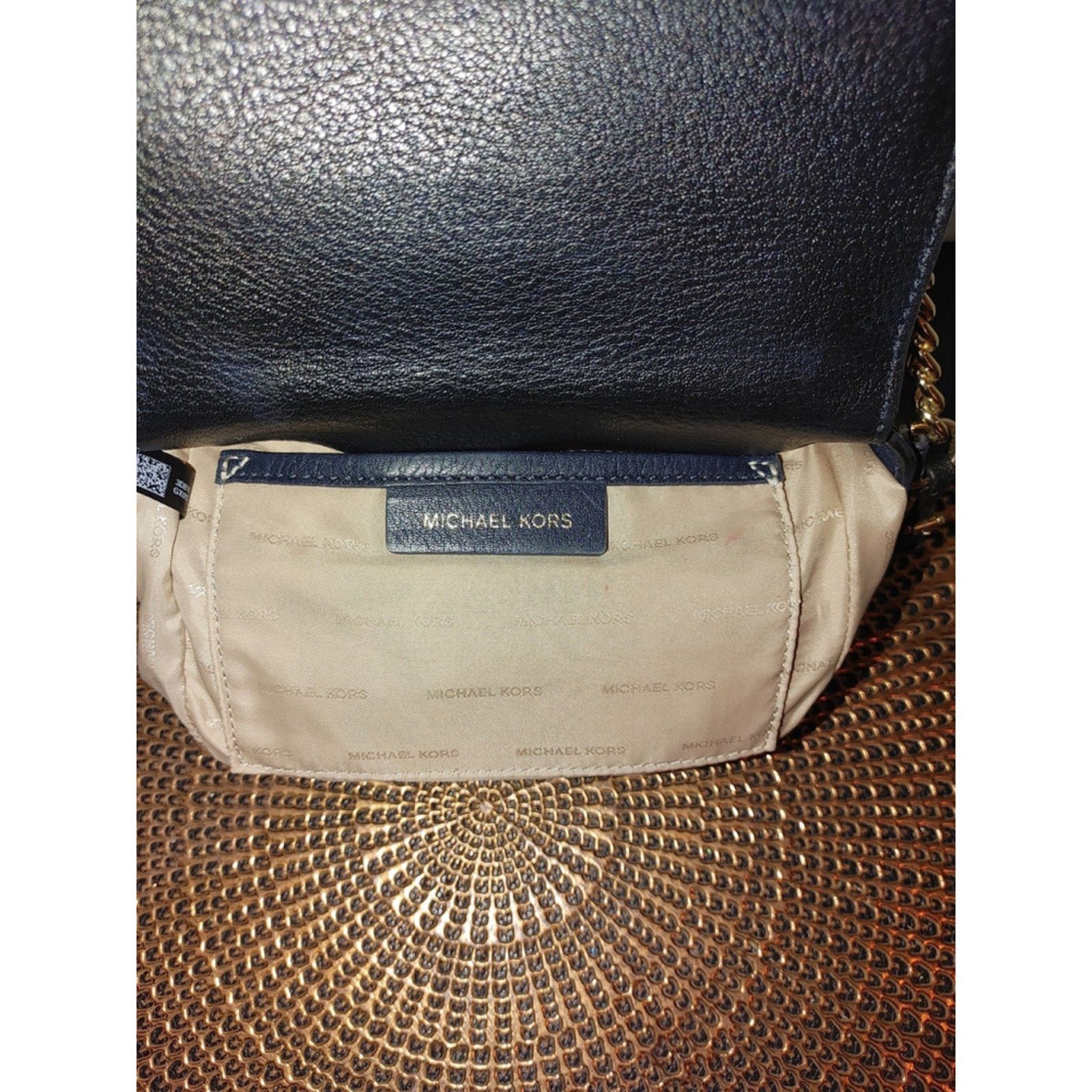 Michael Kors Michael Kors Mott Half Dome Pebbled Leather Crossbody Size ONE SIZE - 8 Thumbnail