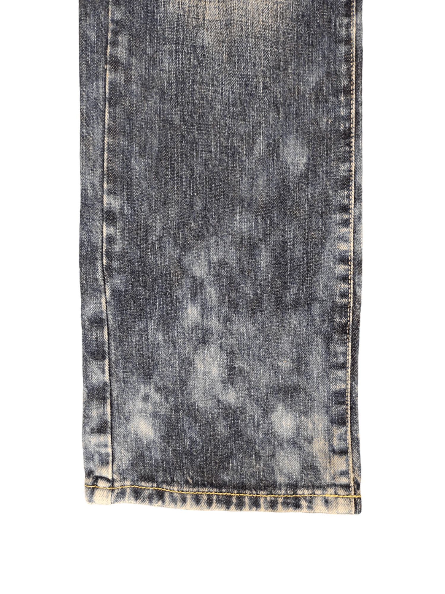 GOSTAR DE FUGA Vintage Y2k Mustang Clawmark Faded Denim Pants Size US 31 - 8 Thumbnail