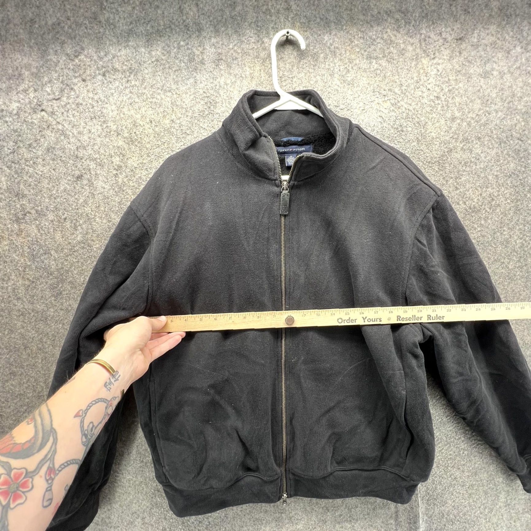Tommy Hilfiger Tommy Hilfiger Jacket Mens Medium Black Fleece Lined Bomber Full Zip Casual Size US M / EU 48-50 / 2 - 5 Thumbnail