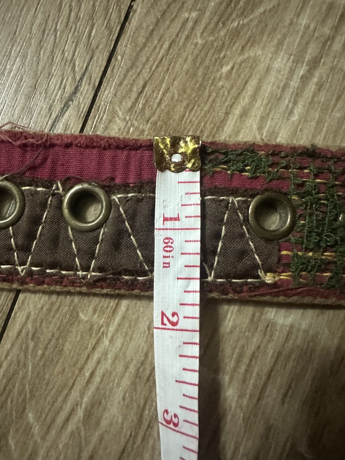 If Six Was Nine Tough Jeansmith Boro Patchwork Multicolor Belt Size ONE SIZE - 11 Thumbnail