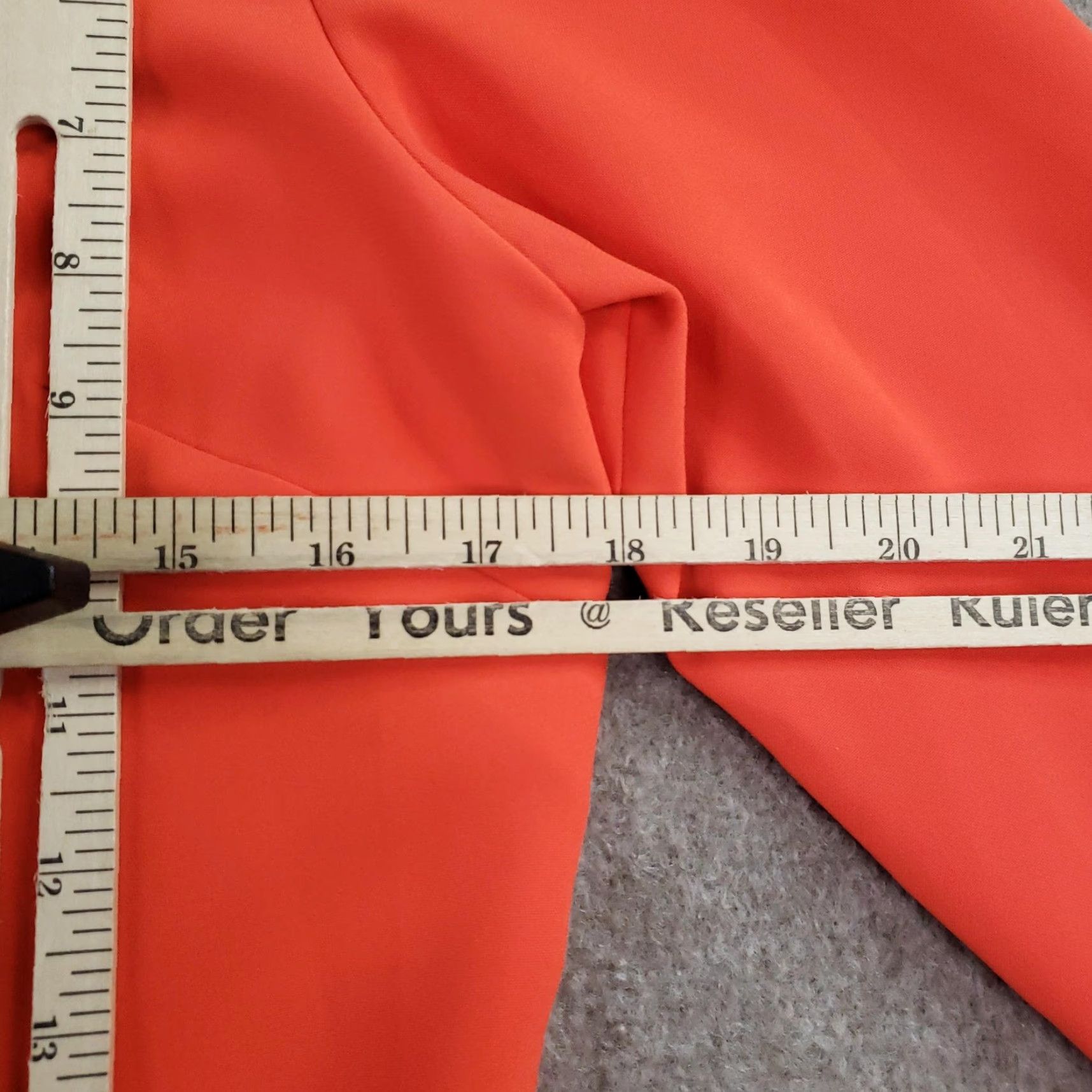 Bell VINTAGE: Sail to Sable Dress Womens Size 6 Orange Bell Sleeve Ruffle Hem Party Sheath Z Size M / US 6-8 / IT 42-44 - 3 Thumbnail