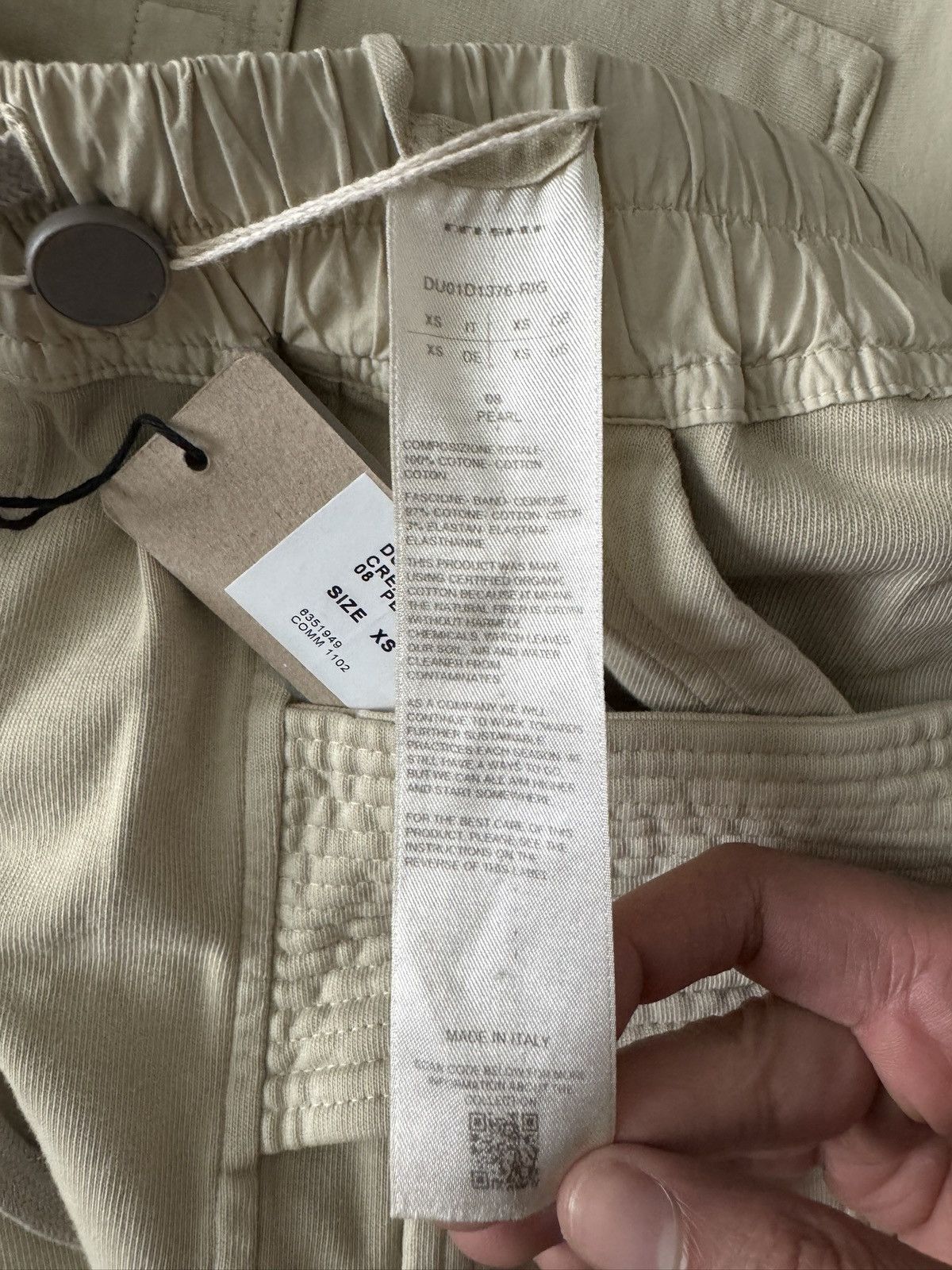 Rick Owens Drkshdw Rick Owens Creatch Cargo Pants Drkshdw Pants Pearl White XS Size US 28 / EU 44 - 8 Thumbnail