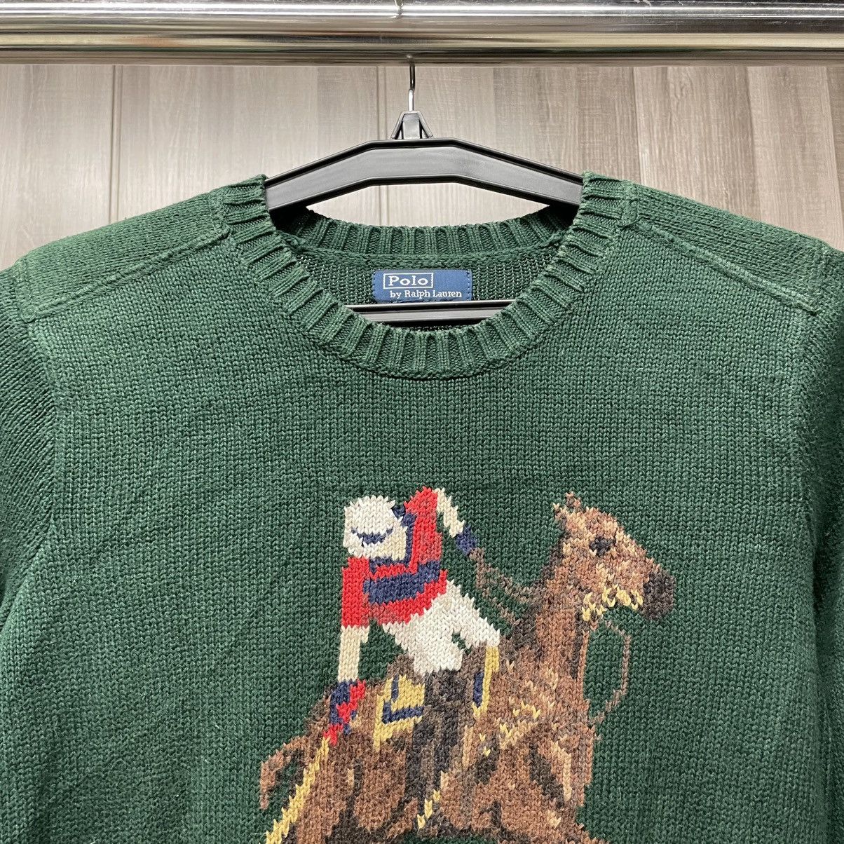 Ralph Lauren Polo Ralph Lauren Polo Player Intarsia Knit Sweater💥 Size US S / EU 44-46 / 1 - 8 Thumbnail