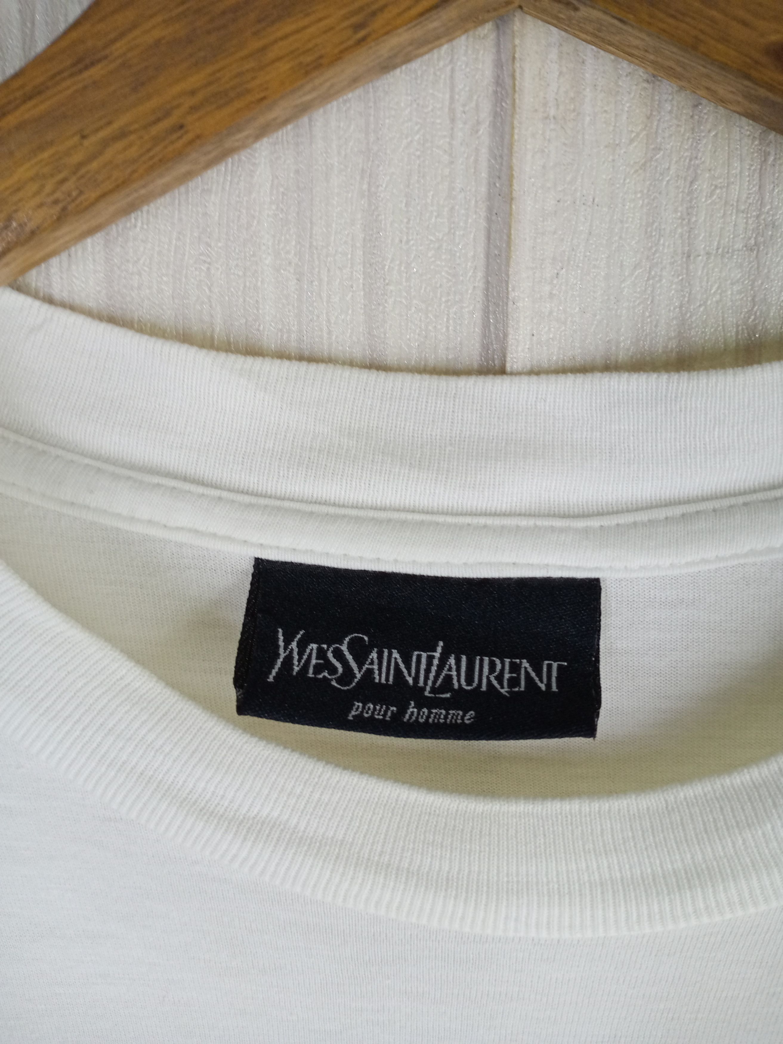 Yves Saint Laurent Rare Vintage Yves Saint Laurent Pour Homme Tshirt Size US S / EU 44-46 / 1 - 3 Thumbnail