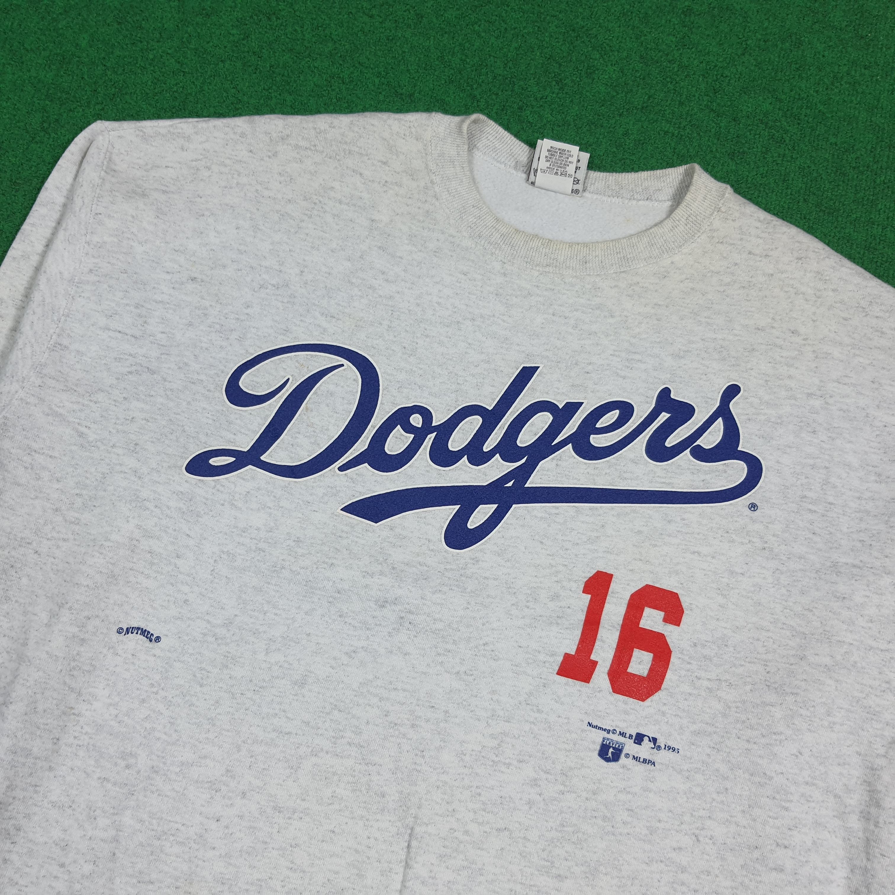 Nutmeg Vintage 90s Nutmeg Hideo Nomo LA Dodgers Sweatshirt C282N14 Size US XL / EU 56 / 4 - 2 Thumbnail