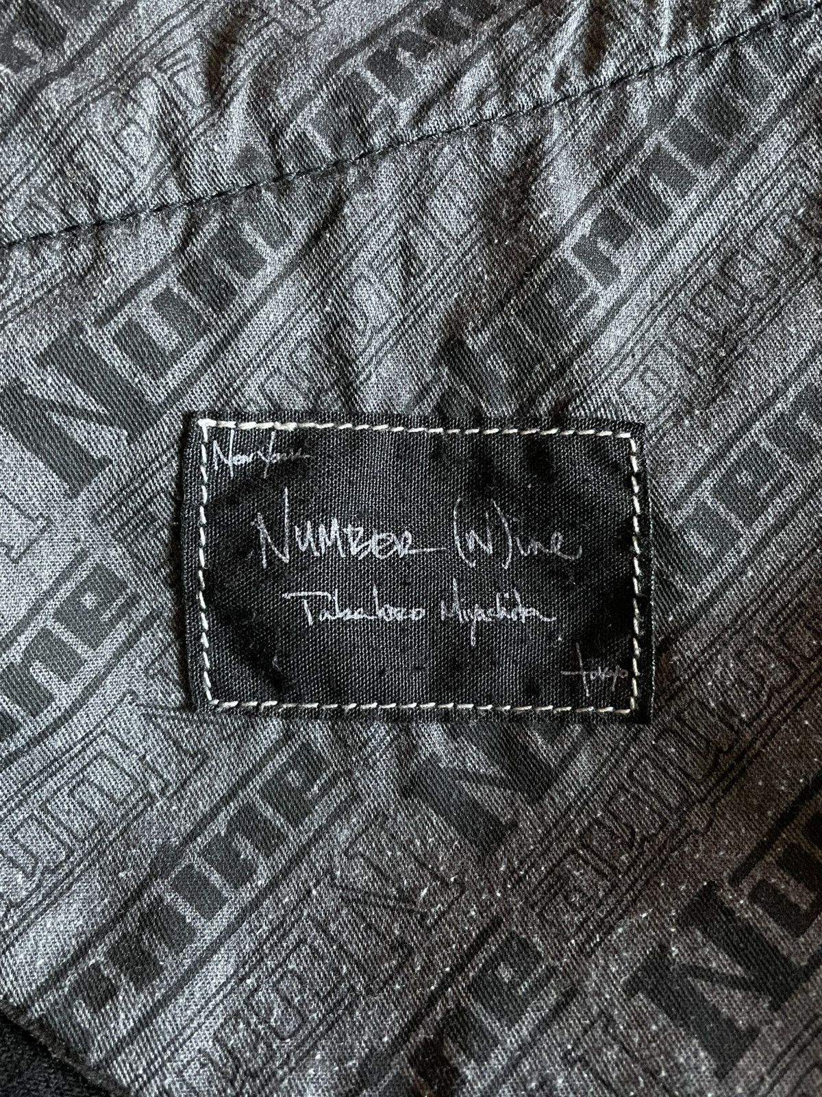 Number (N)ine Number (N)ine AW06 Noir “PAIN” Crying Heart Coated Denim Size US 32 / EU 48 - 9 Thumbnail