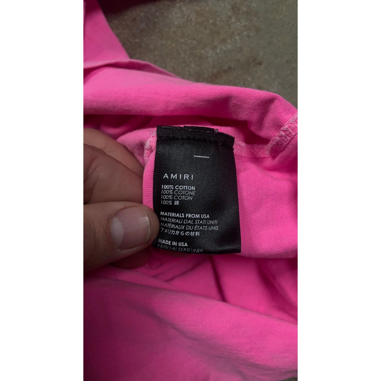 Amiri Amiri 3 Star Pink tee Used Small Size US S / EU 44-46 / 1 - 4 Thumbnail