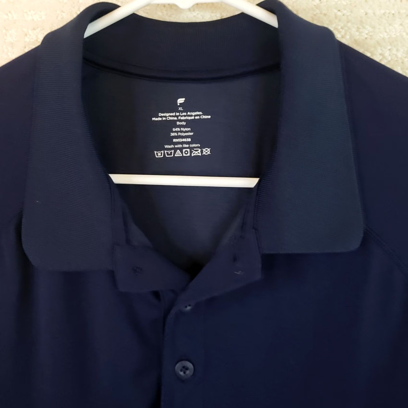 Fabletics Fabletics Polo Shirt Navy Blue XL Athletic Short Sleeve Golf Stretch New! Size US XL / EU 56 / 4 - 4 Thumbnail