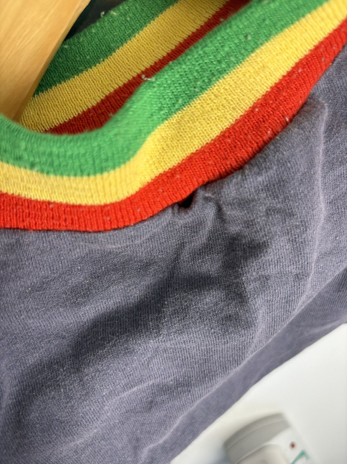 Bob Marley 🔥HOT🔥VINTAGE BOB MARLEY RASTA VERY RARE TEE Size US L / EU 52-54 / 3 - 6 Thumbnail