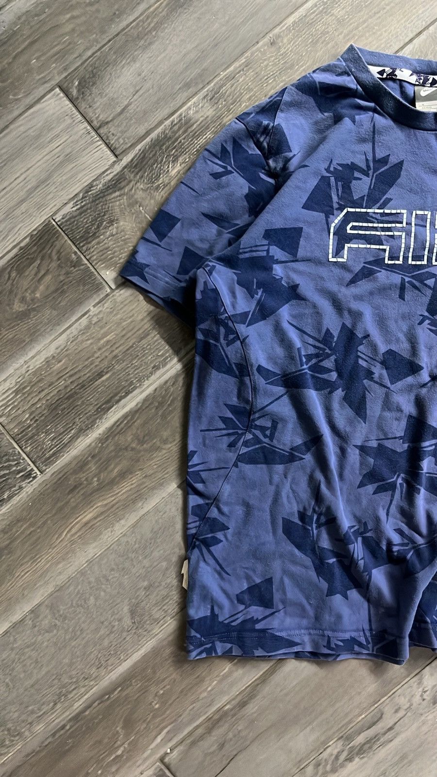 Nike × Vintage Vintage Nike Air Camo blue tee Size US M / EU 48-50 / 2 - 3 Thumbnail
