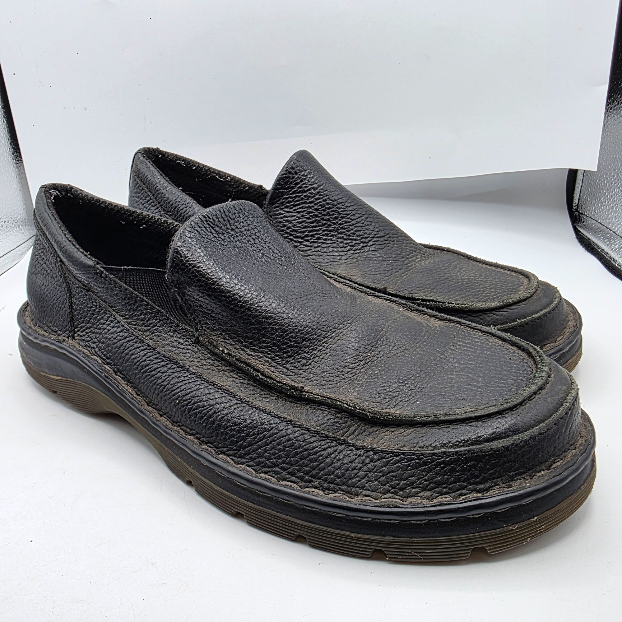 Dr. Martens Dr. Martens Lennon Mens Size 11 Black Leather Slip On Shoes Size US 11 / EU 44 - 1 Thumbnail