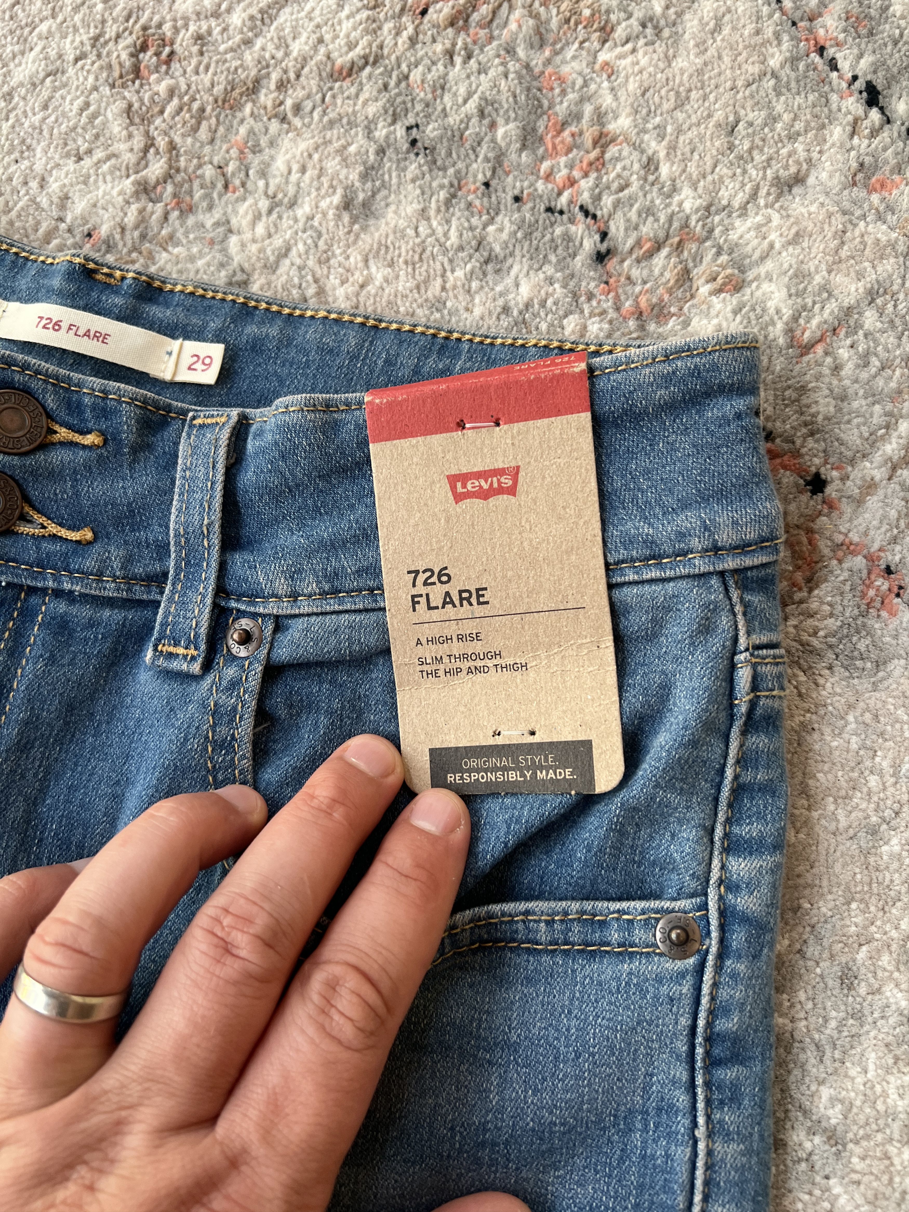 Levi's Levi's 726 Flare Jeans Size 29" - 3 Thumbnail