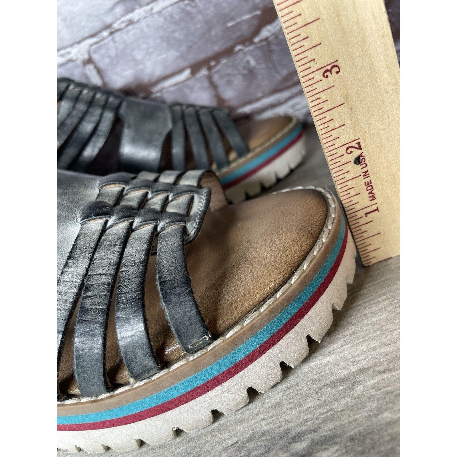 Bed Stu Roan By Bed Stu Scarletty Gladiator Hi Gray Leather Epica Sa Size US 7 / IT 37 - 10 Thumbnail