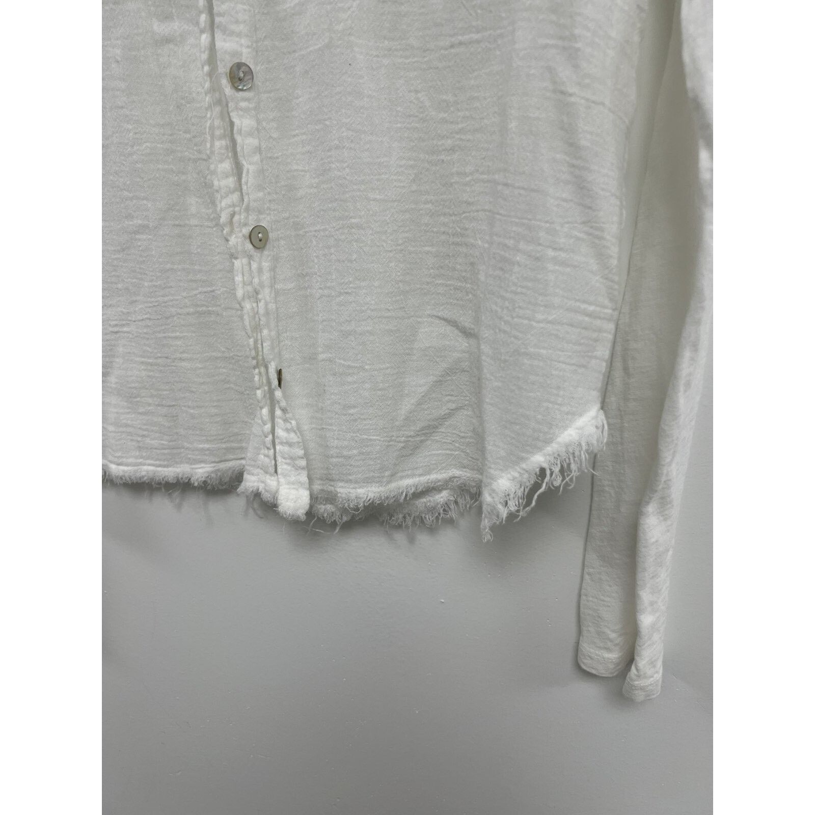 Velvet Velvet Woman Top Button gauze Cotton Blend Lond A001641 Size M / US 6-8 / IT 42-44 - 4 Thumbnail