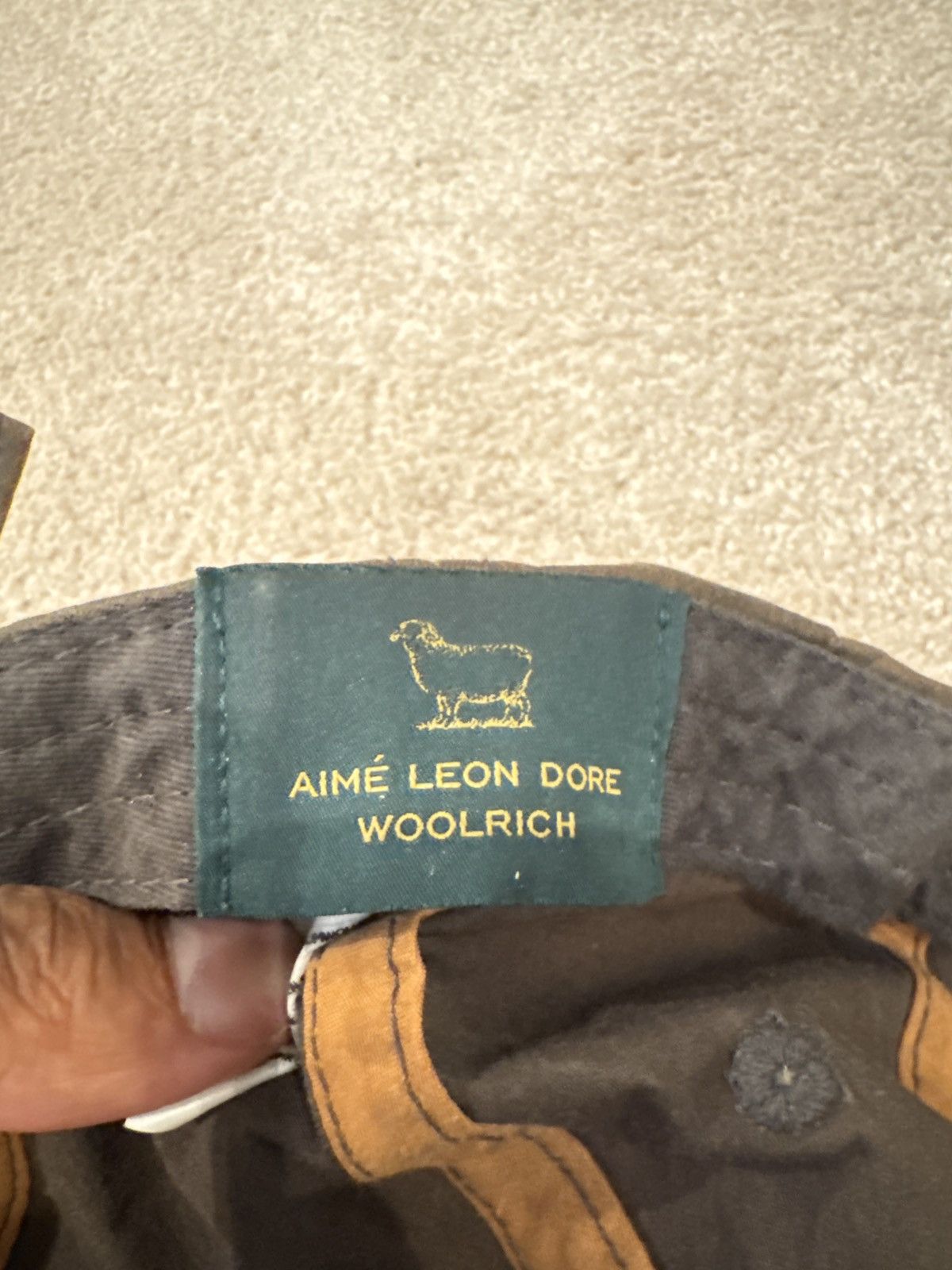 Aime Leon Dore ALD x Woolrich Waxed Cotton Hat Size ONE SIZE - 5 Thumbnail