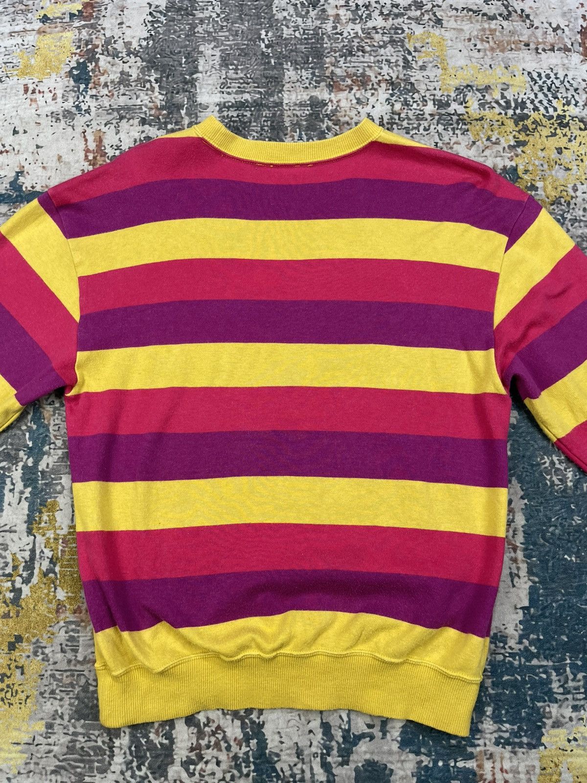 Palmes Vtg Arnold Palmer Thicket Striped Long Sleeve Ringer Size S / US 4 / IT 40 - 4 Thumbnail
