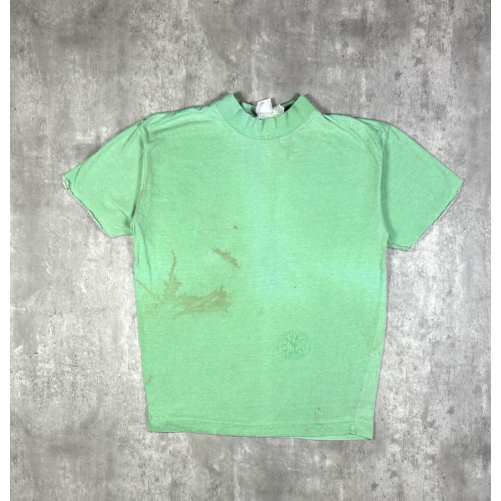 Vintage VINTAGE Surf Zone T-Shirt Green Short Sleeve Turtleneck Size S 80s Men Alice in Wonderland Graphic Print Cotton Knit Size US S / EU 44-46 / 1 - 2 Thumbnail