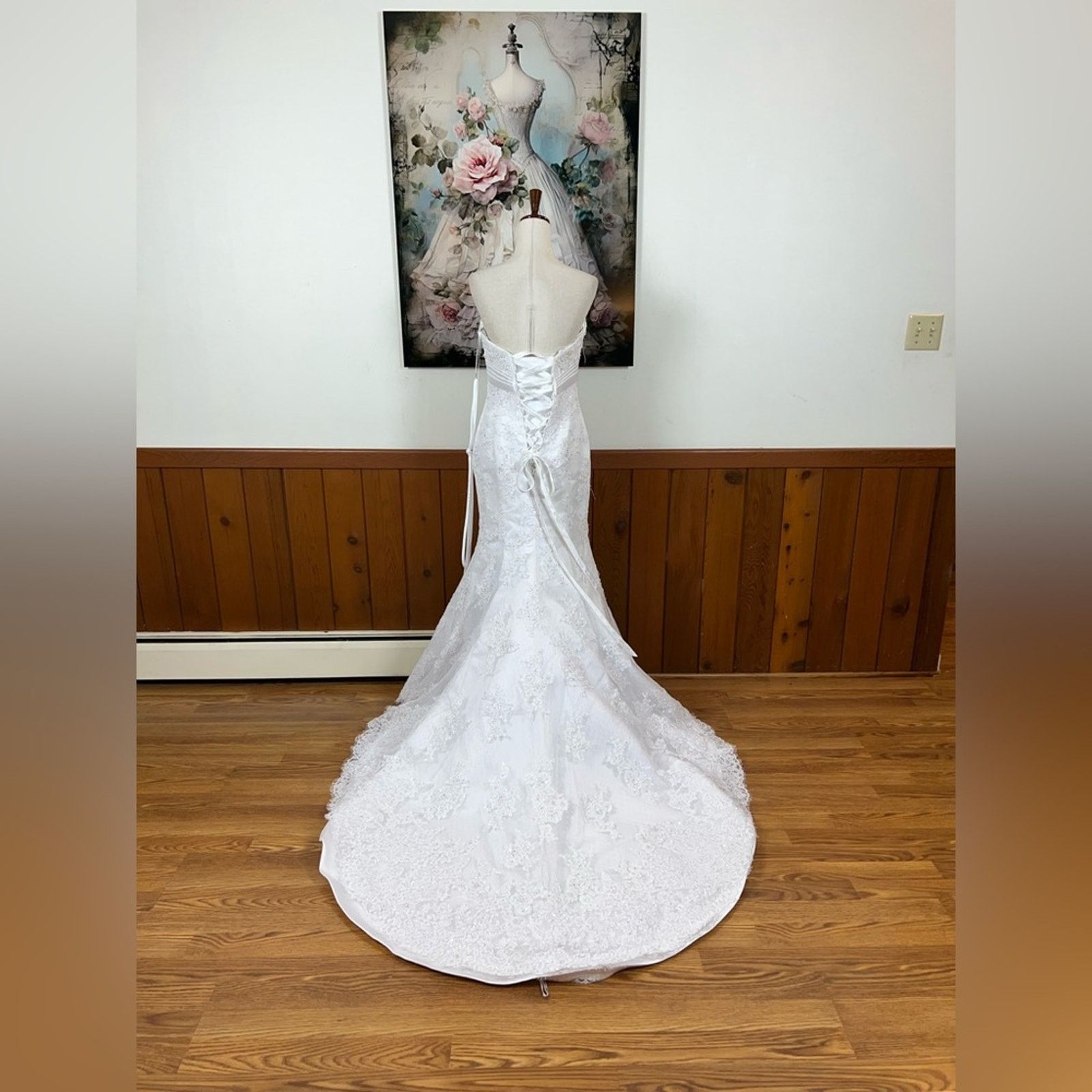 Other Elegant Maggie Sottero Lorie Strapless Lace Wedding Gown! Size M / US 6-8 / IT 42-44 - 6 Thumbnail