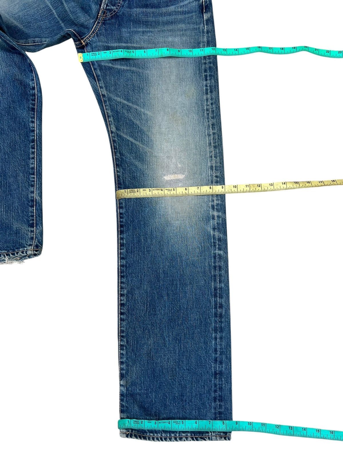 Shellac Vintage Acoustic Japan Hidden Rivet Mud Denim Selvedge Jeans Size US 30 / EU 46 - 5 Thumbnail