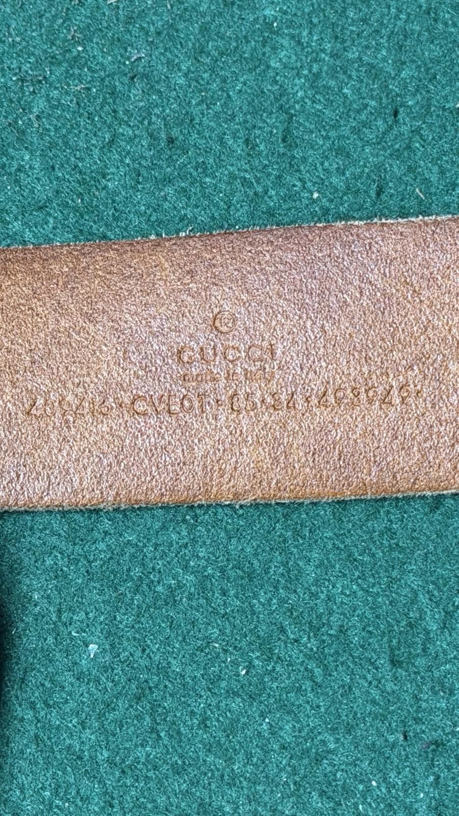 Gucci Gucci GG Marmont Brown Leather Size 85/34 Made in Italy Size ONE SIZE - 11 Thumbnail