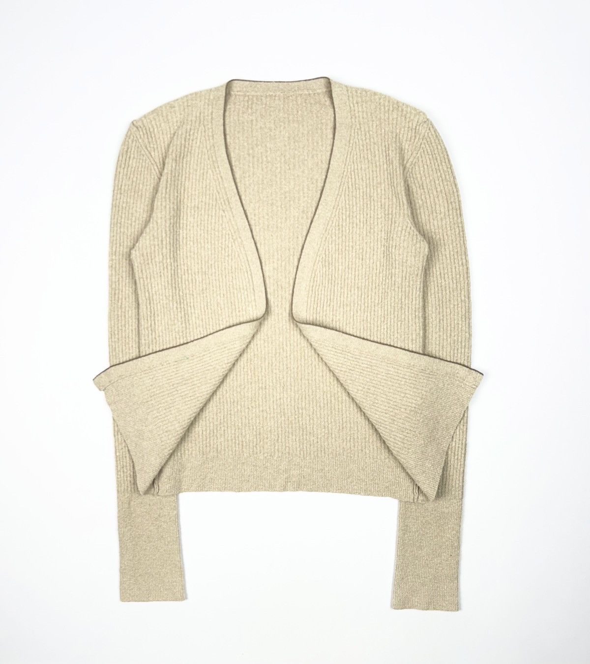 Jacquemus Luxury Jacquemus Le Cardigan Beige Sweater Size S / US 4 / IT 40 - 1 Thumbnail