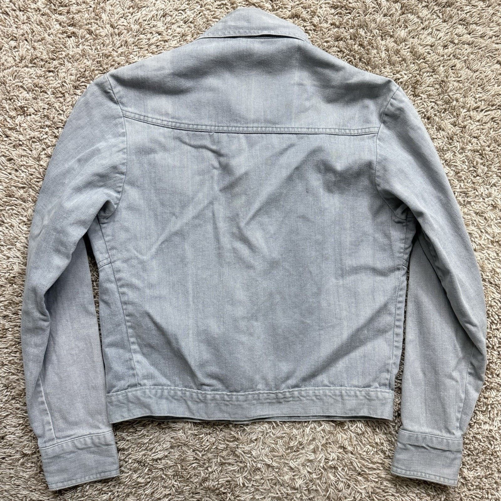 Levi's × Vintage Vintage 80’s Levi’s Grey Western Button Up Cotton Jacket Size M / US 6-8 / IT 42-44 - 3 Thumbnail