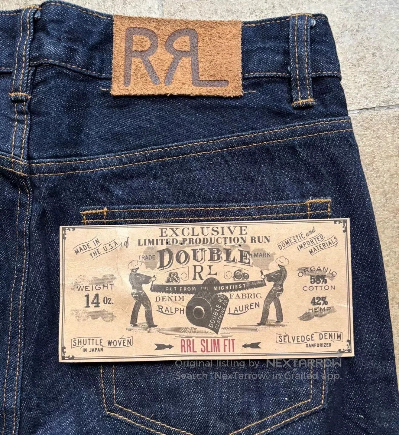 RRL Ralph Lauren RRL Ralph Lauren USA Raw Denim Jeans. Size US 32 / EU 48 - 5 Thumbnail