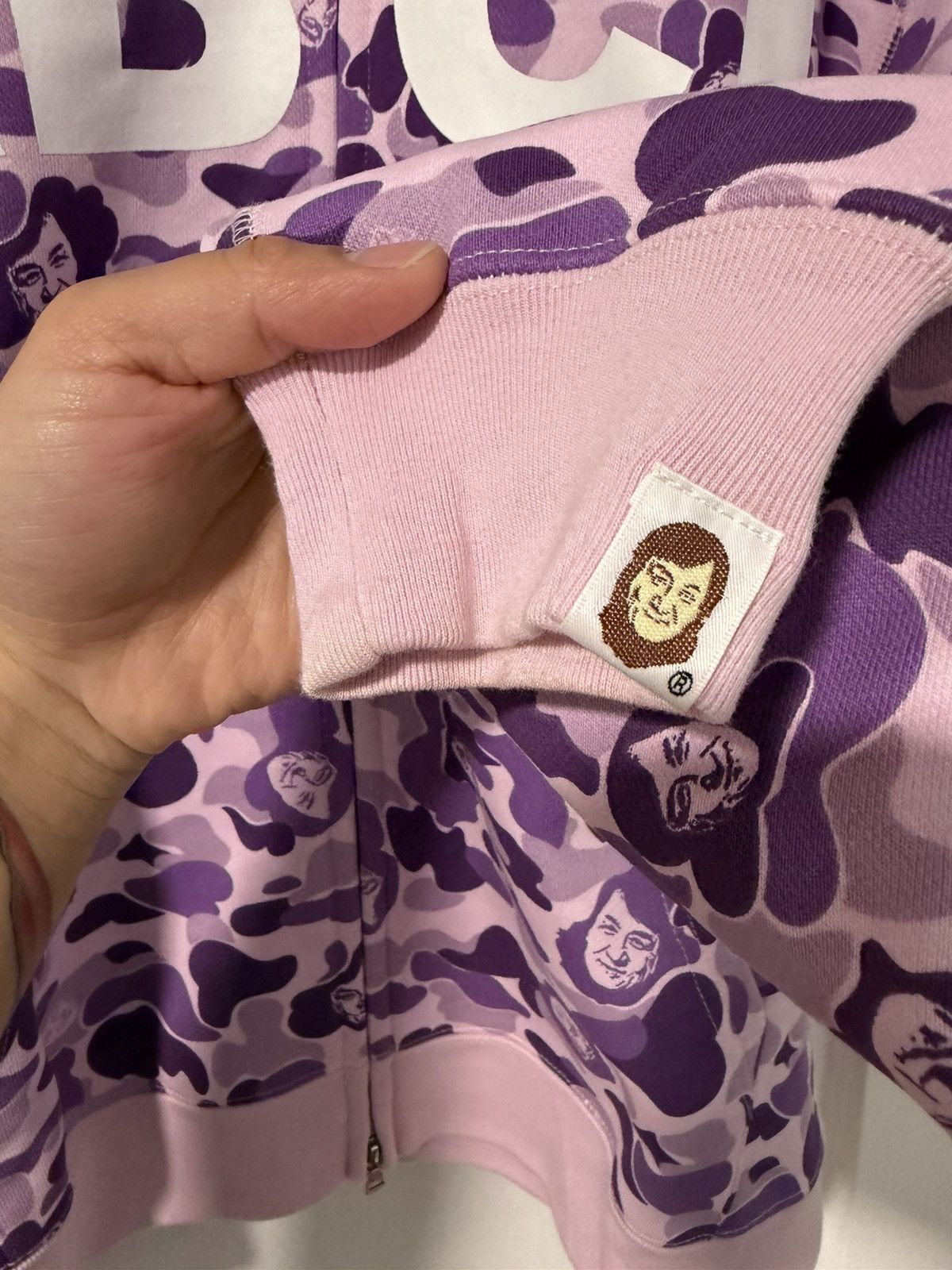Japanese Brand Bape Jose Wong ABCD Full Zip Hoodie Purple Size US M / EU 48-50 / 2 - 2 Thumbnail