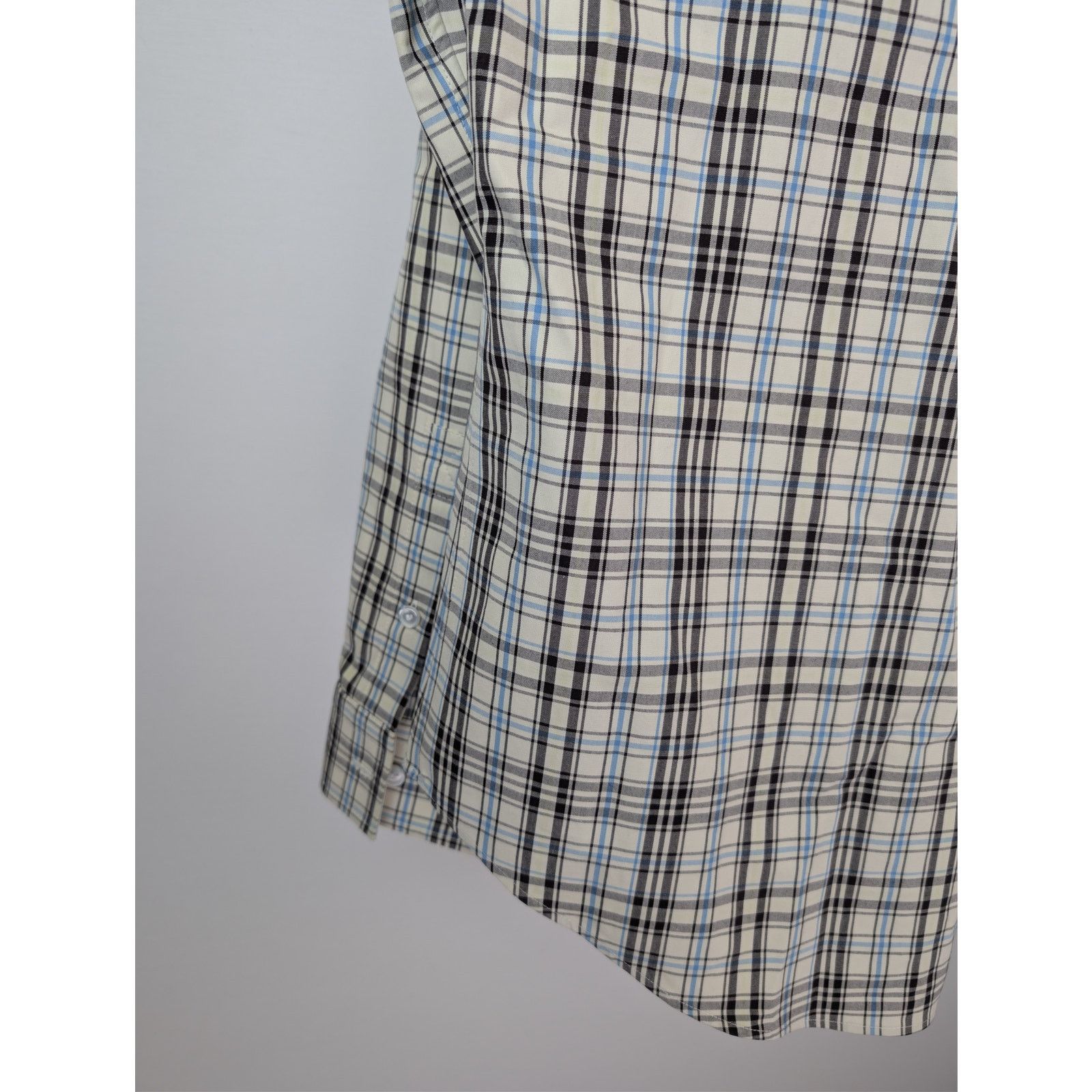 Bottega Veneta o1rshd1 Bold Check Composition Cotton Shirt Chalk / Fondant Size US M / EU 48-50 / 2 - 14 Thumbnail