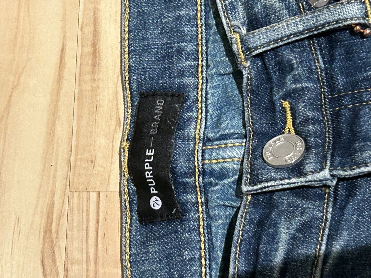 Purple Brand PURPLE BRAND TINTED INDIGO BLOWOUT JEANS Size US 30 / EU 46 - 7 Thumbnail