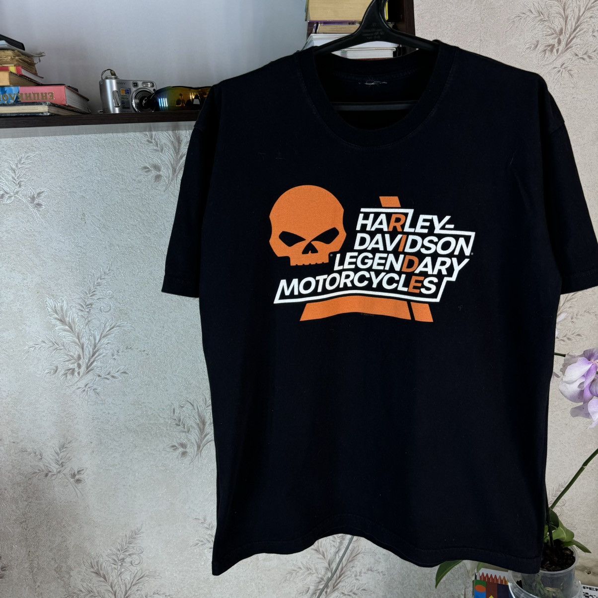 Harley Davidson × Vintage Harley Davidson T shirt Skeleton Biker Hamburg Nord Germany Size US XXL / EU 58 / 5 - 4 Thumbnail