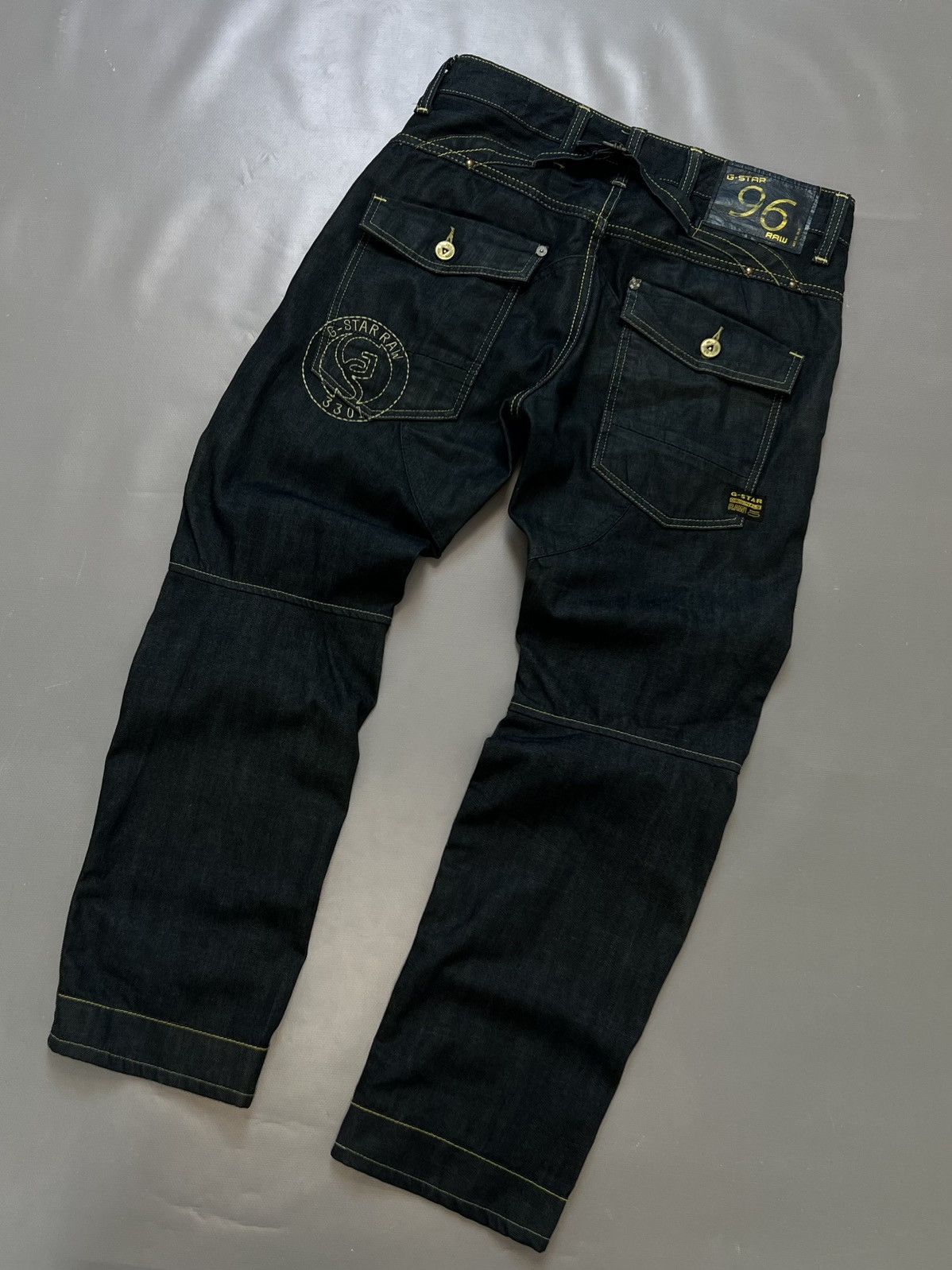 G-Star × Vintage Vintage G Star Raw 96 GS3301 Denim Jeans Big Logo Y2k Size US 32 / EU 48 - 1 Thumbnail